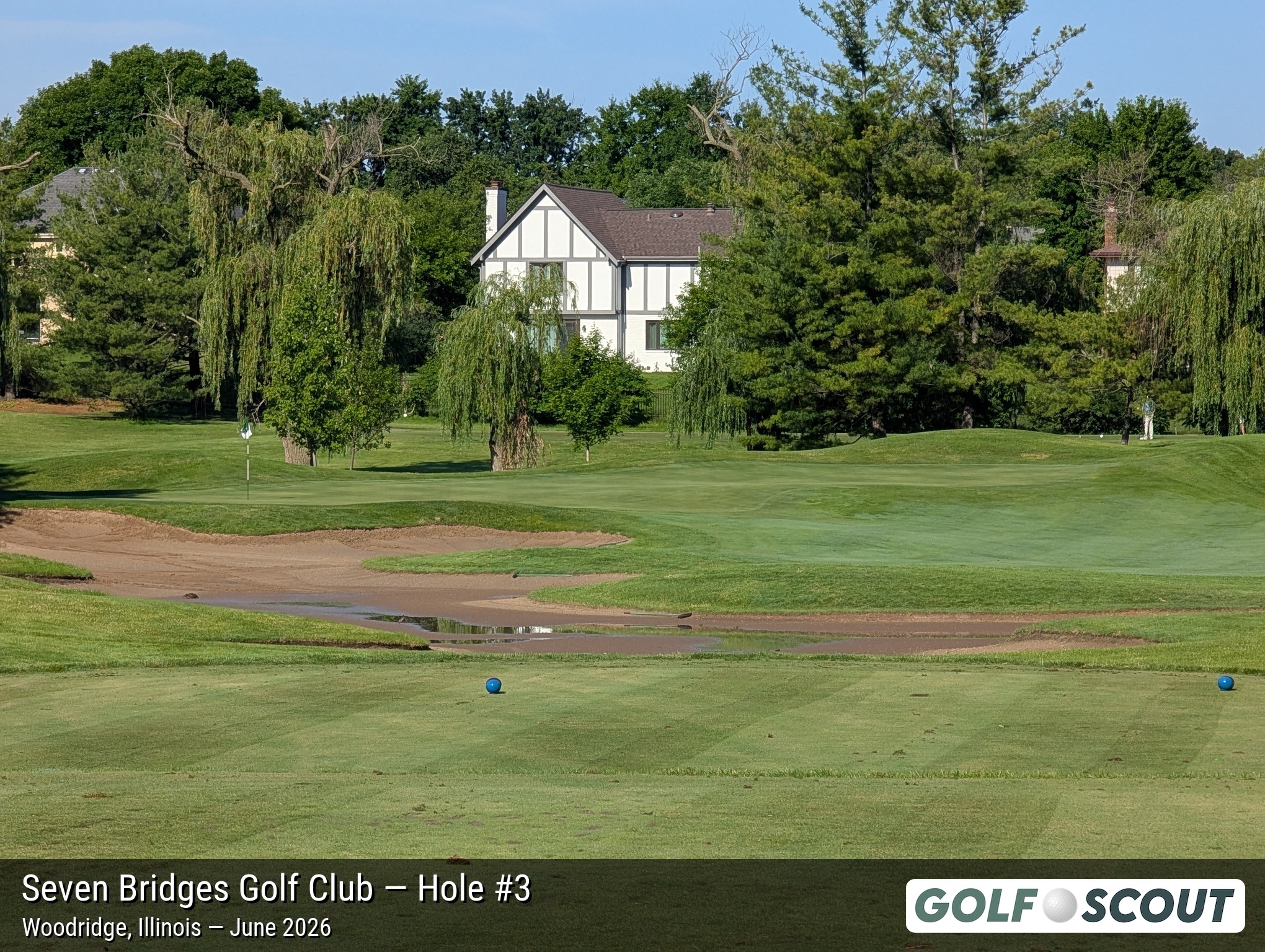 Hole 3 at Seven Bridges Golf Club