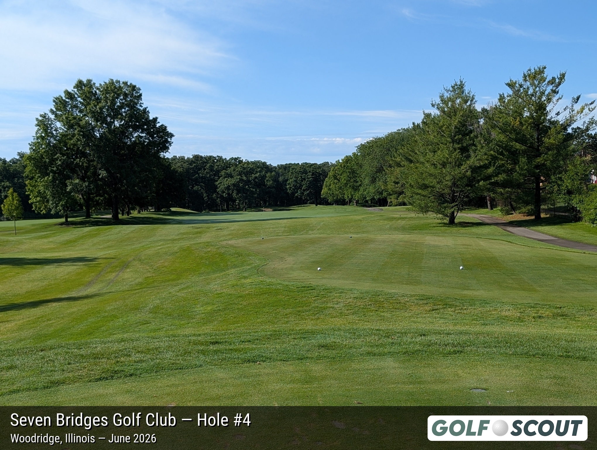 Hole 4 at Seven Bridges Golf Club