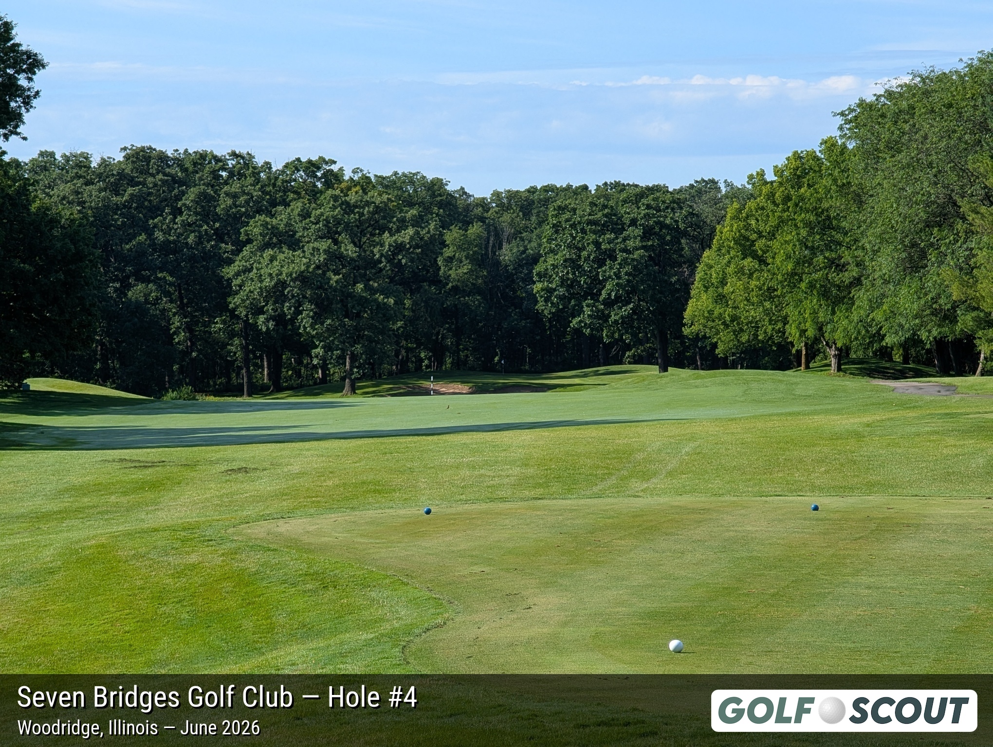 Hole 4 at Seven Bridges Golf Club