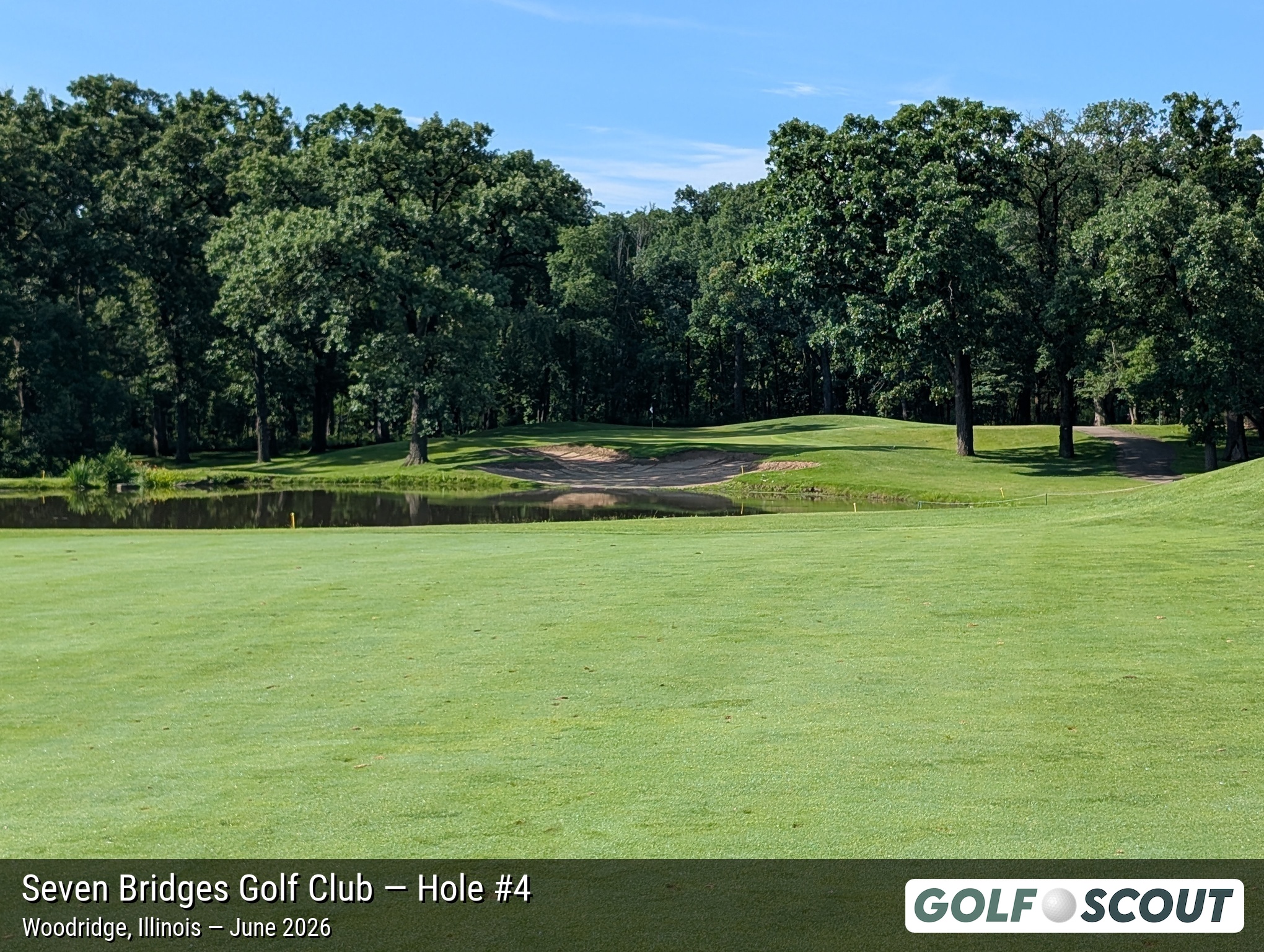 Hole 4 at Seven Bridges Golf Club