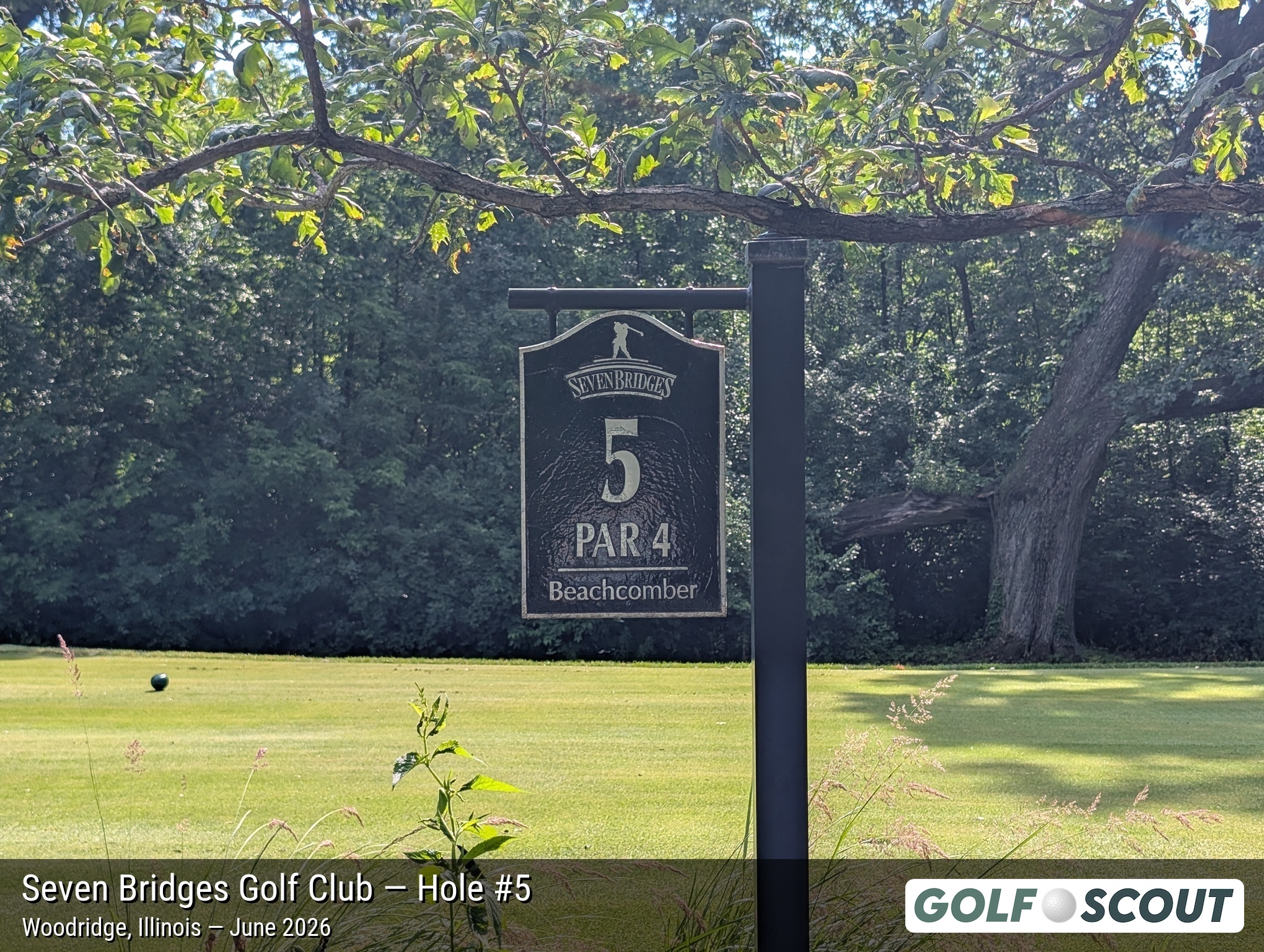 Hole 5 at Seven Bridges Golf Club