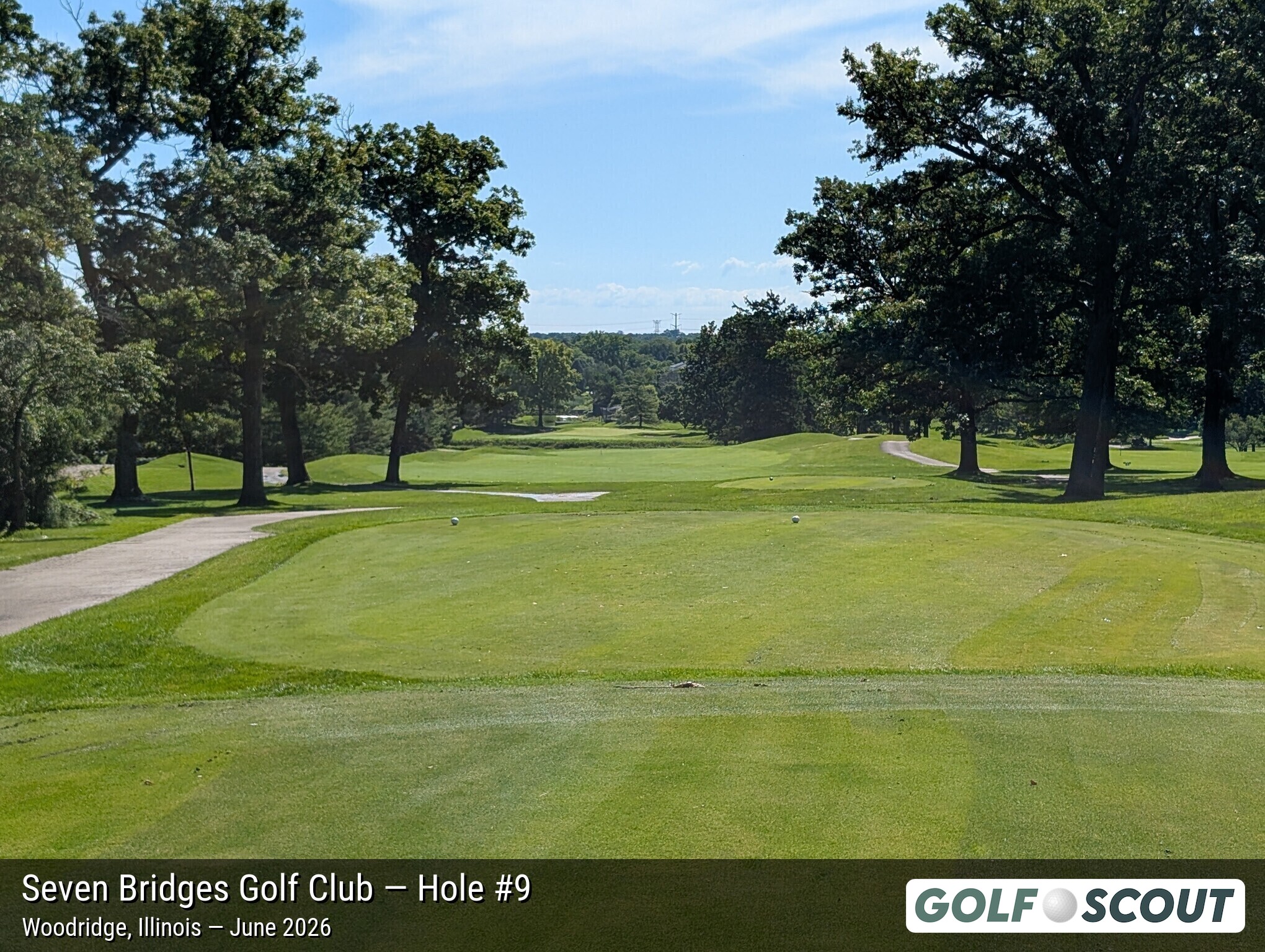 Hole 9 at Seven Bridges Golf Club