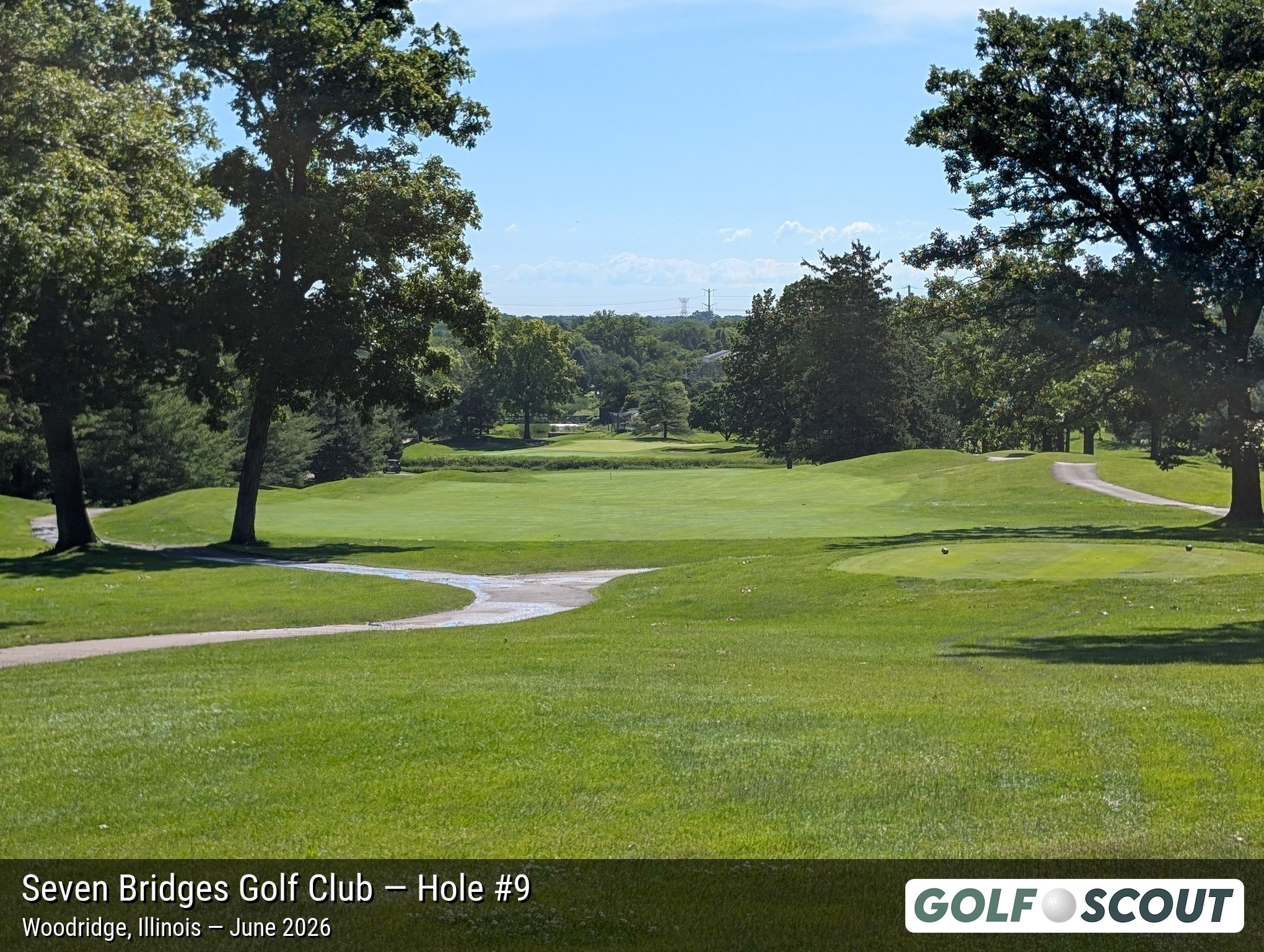 Hole 9 at Seven Bridges Golf Club