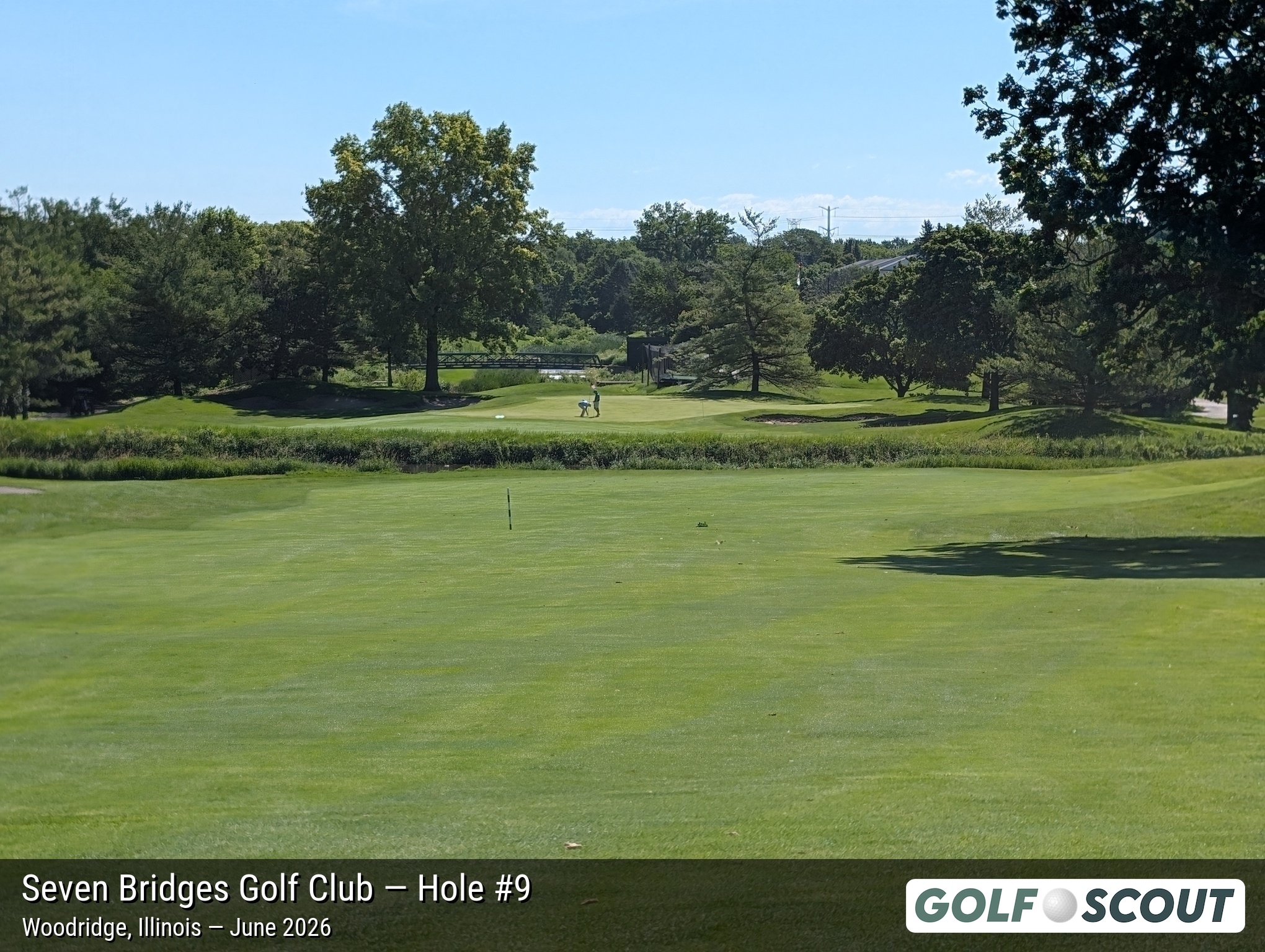 Hole 9 at Seven Bridges Golf Club