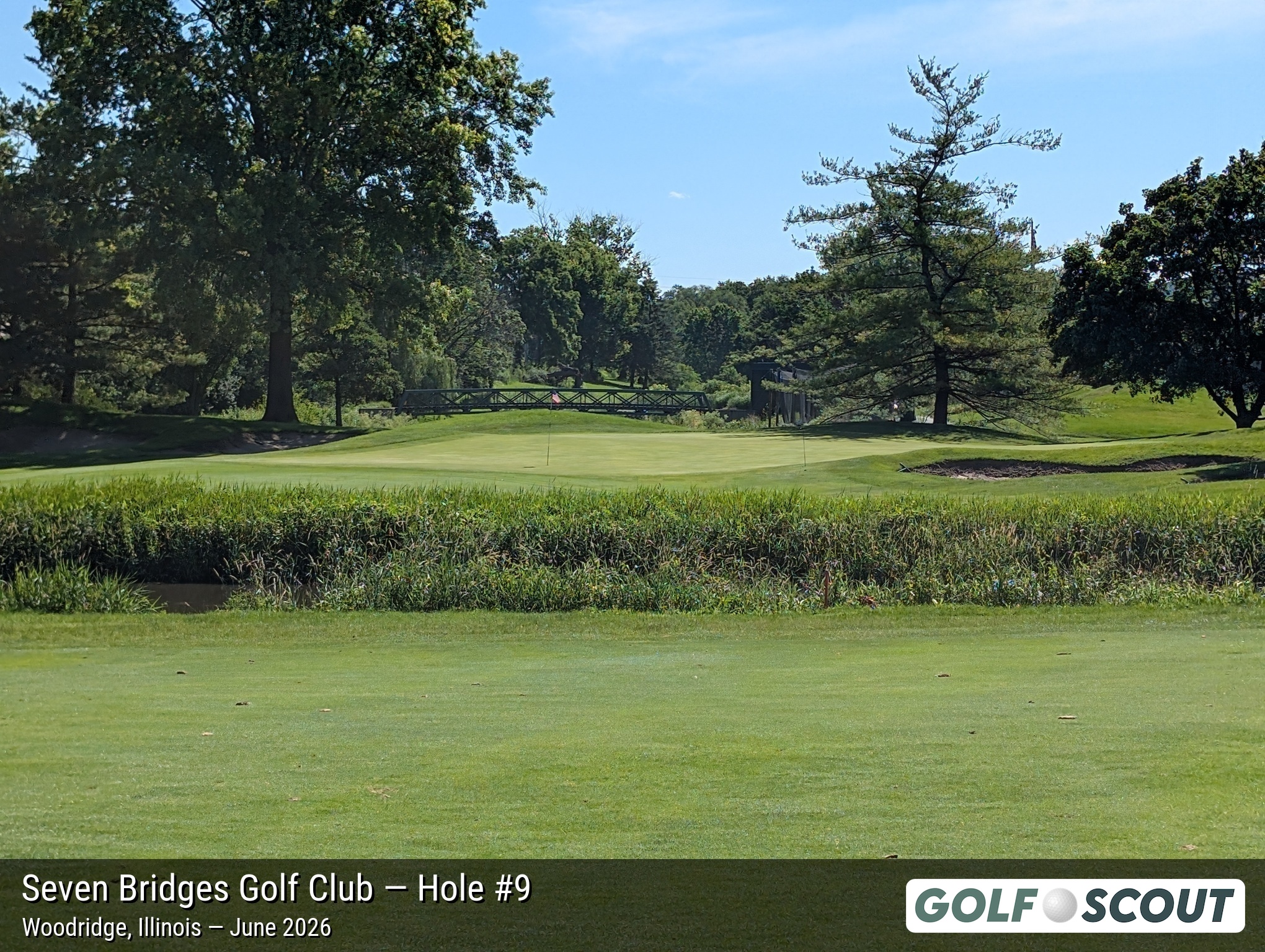 Hole 9 at Seven Bridges Golf Club