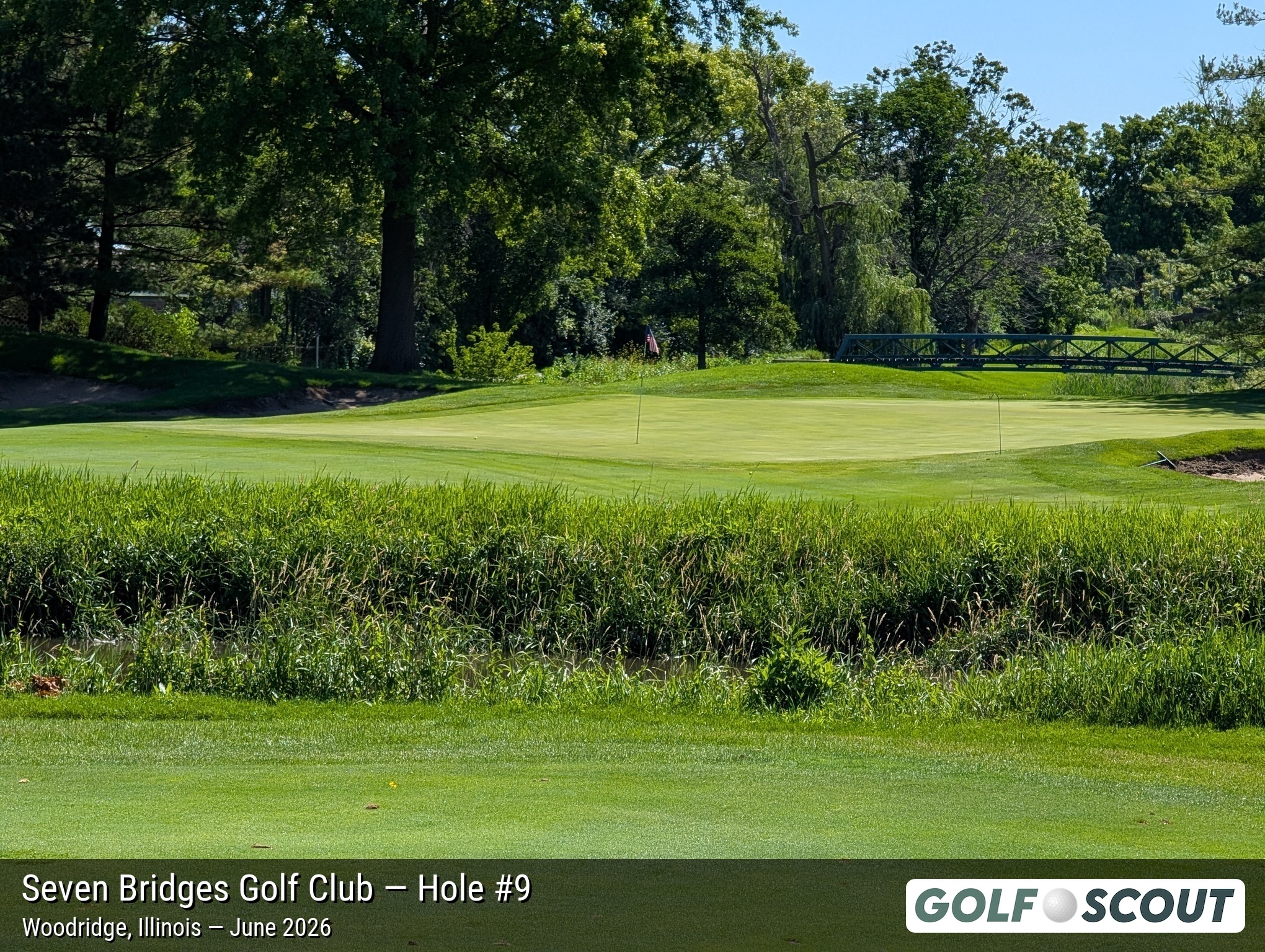 Hole 9 at Seven Bridges Golf Club