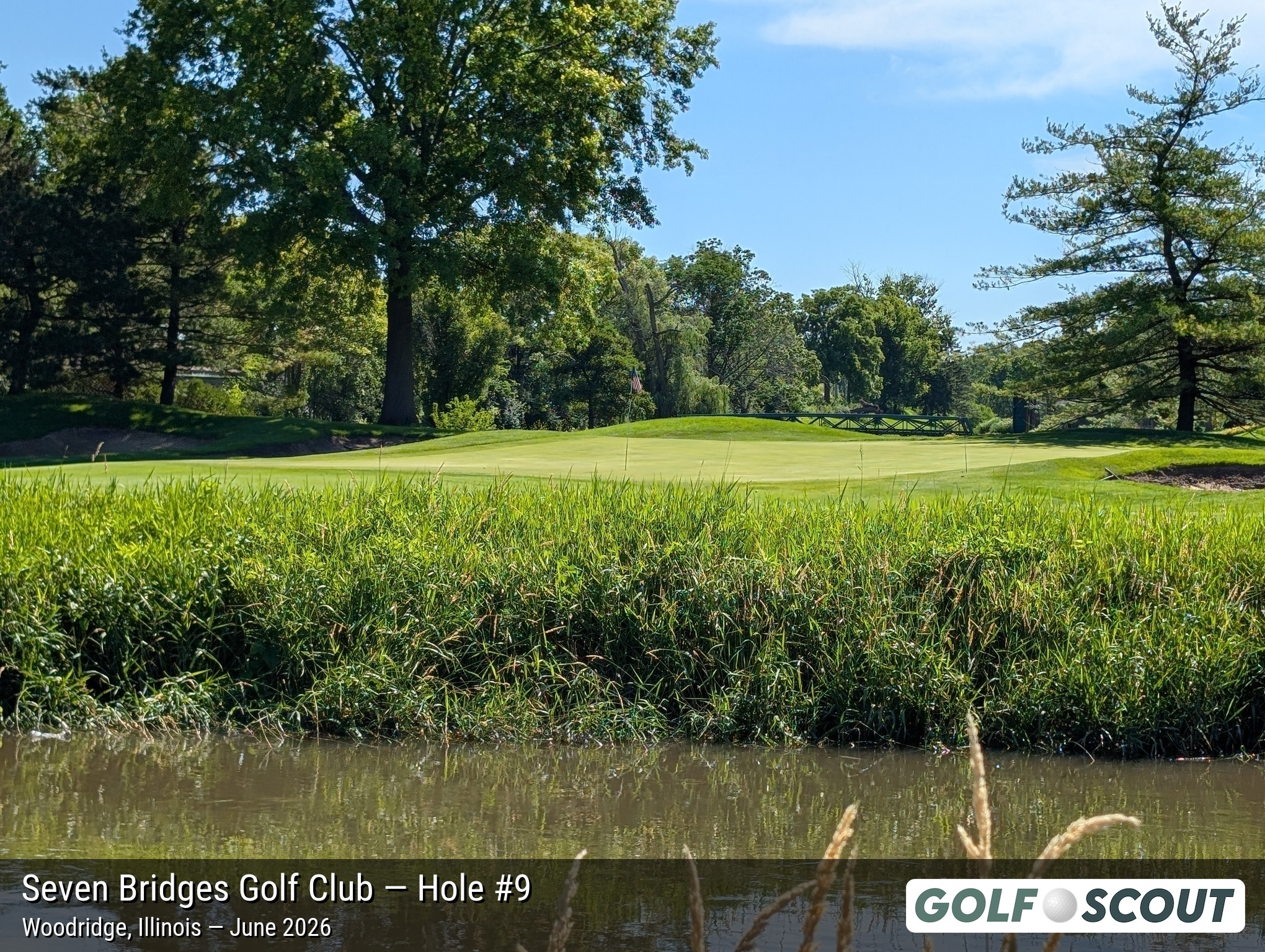 Hole 9 at Seven Bridges Golf Club
