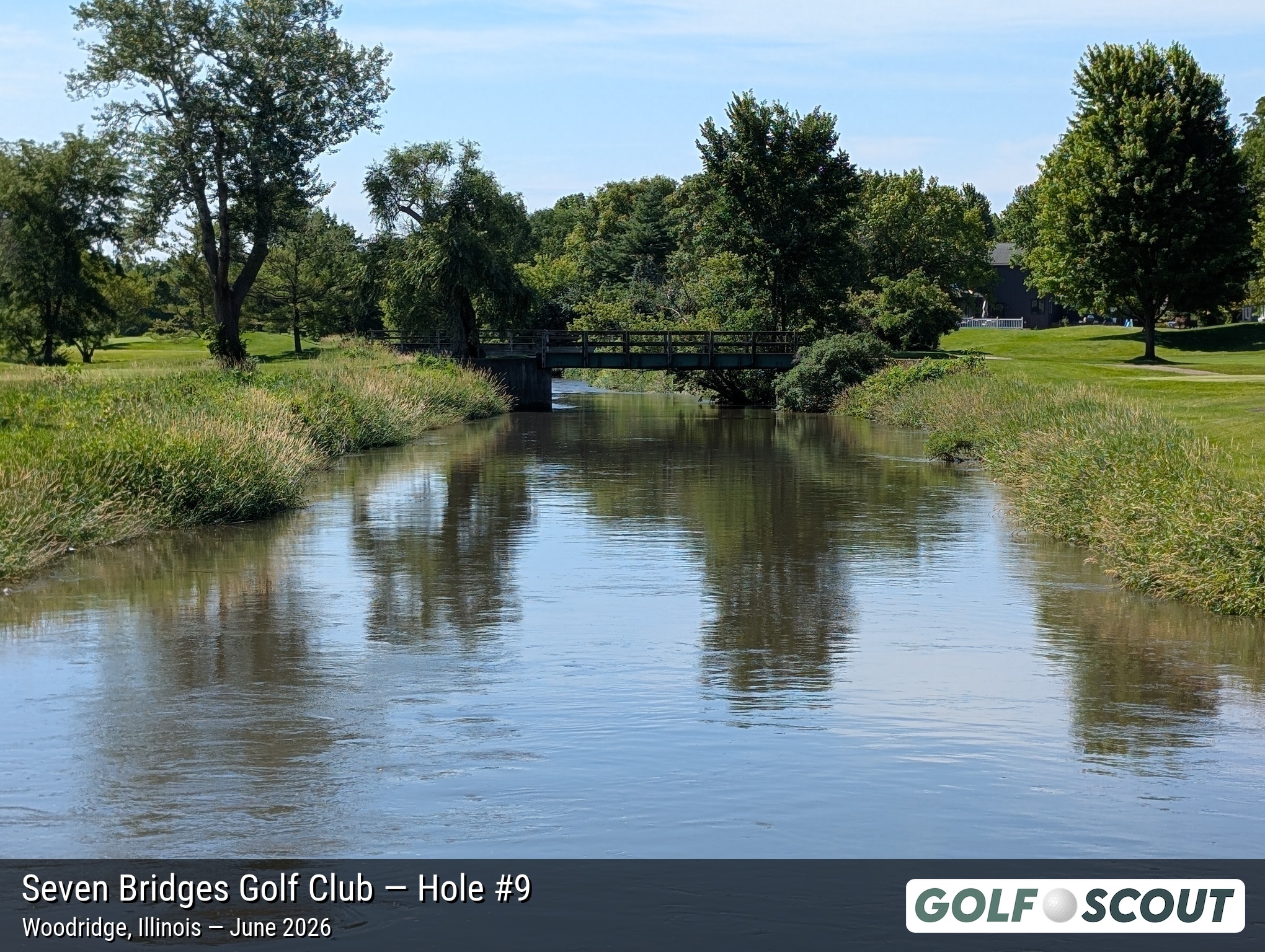 Hole 9 at Seven Bridges Golf Club