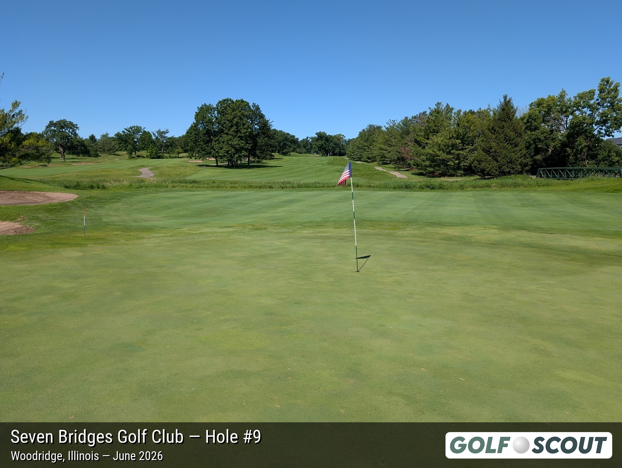 Hole 9 at Seven Bridges Golf Club