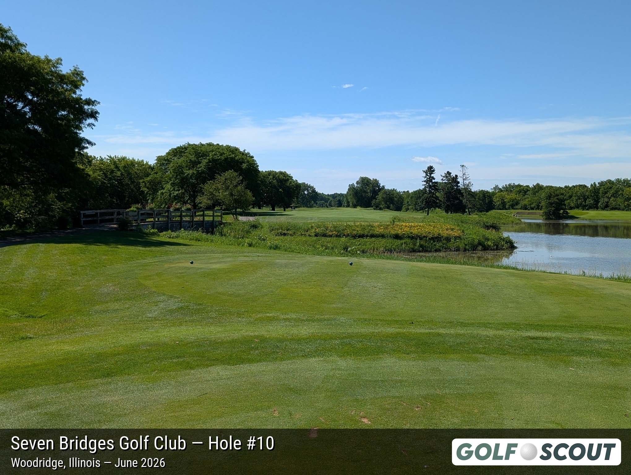 Hole 10 at Seven Bridges Golf Club
