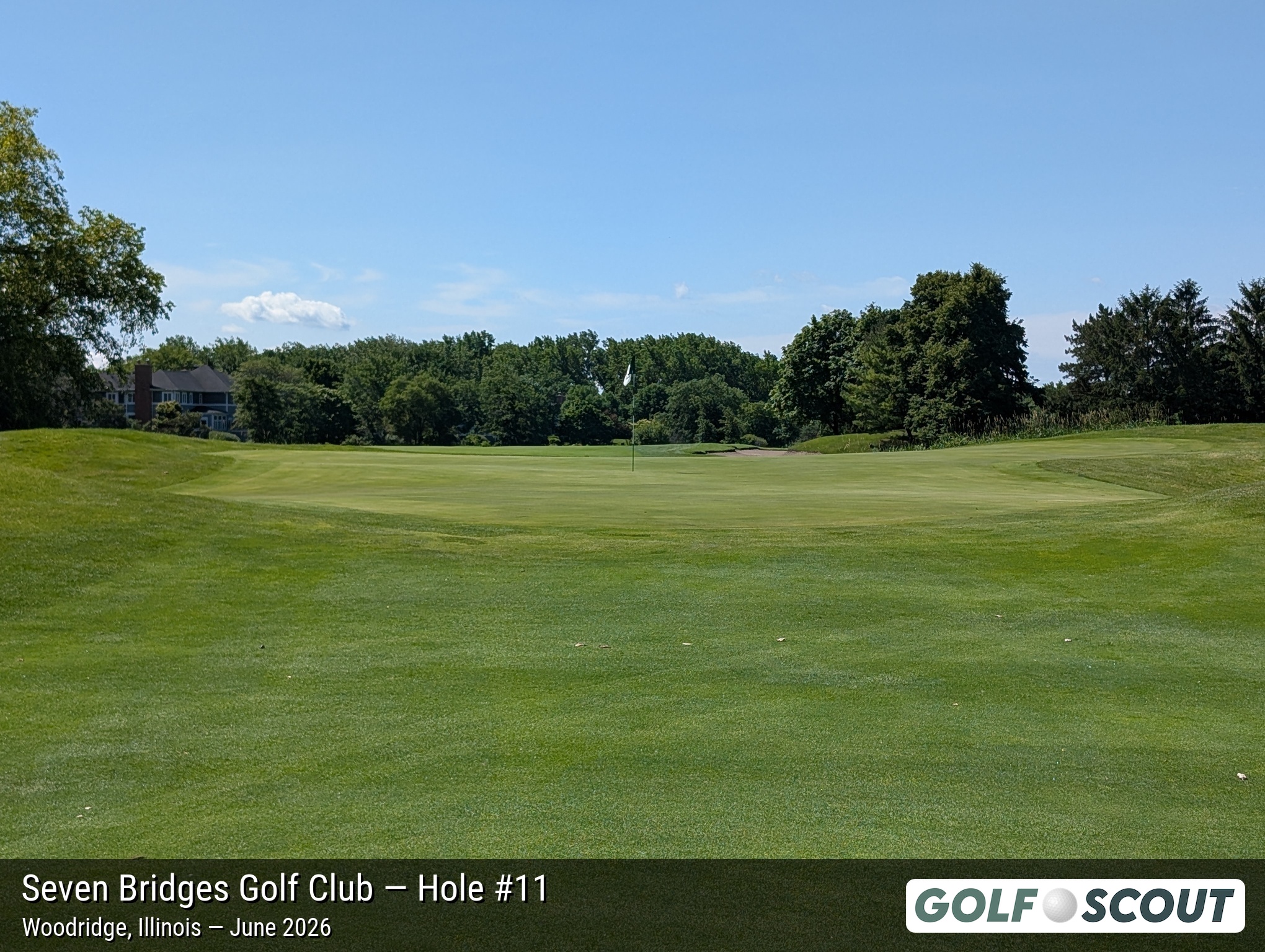 Hole 11 at Seven Bridges Golf Club