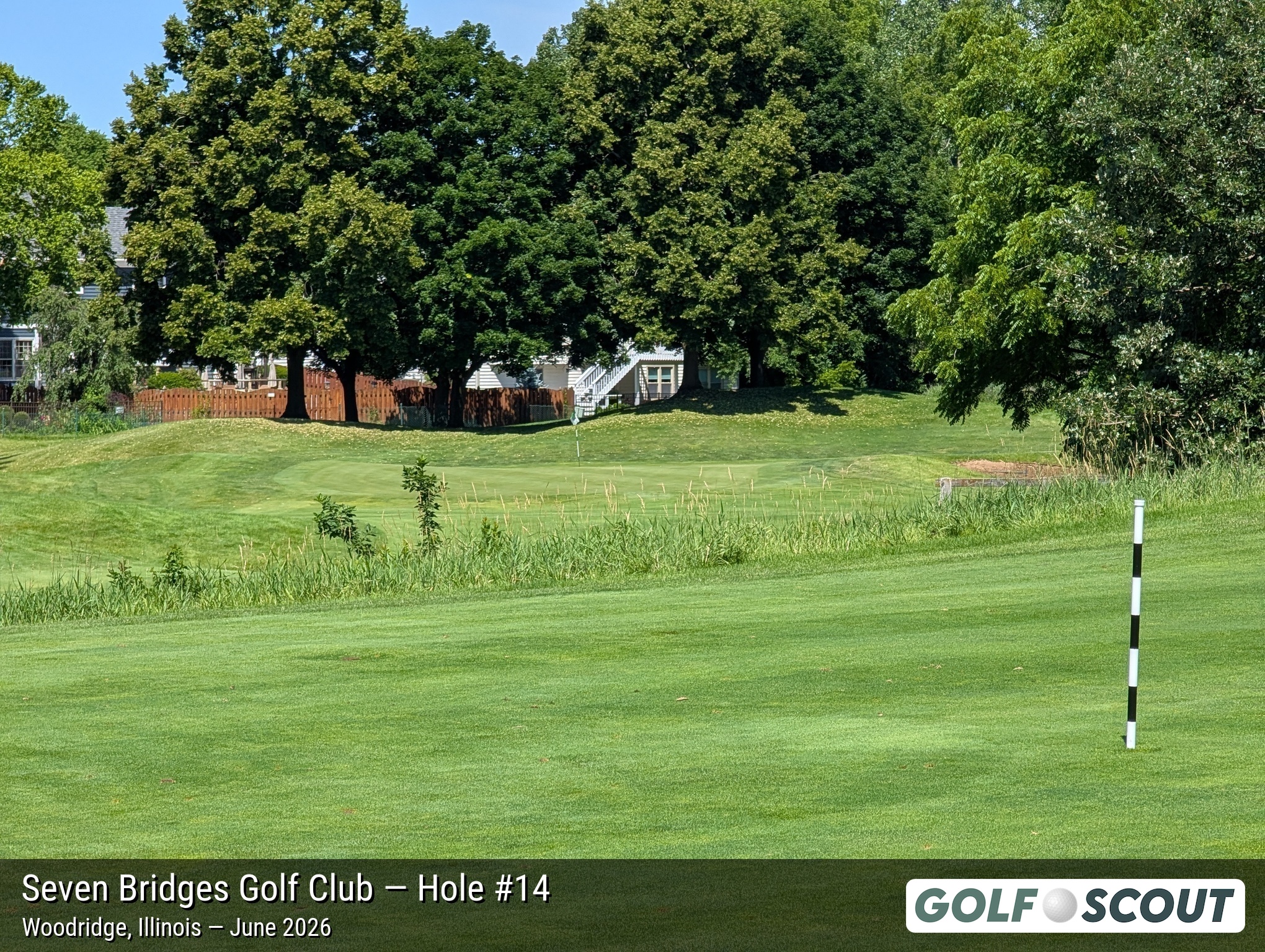 Hole 14 at Seven Bridges Golf Club
