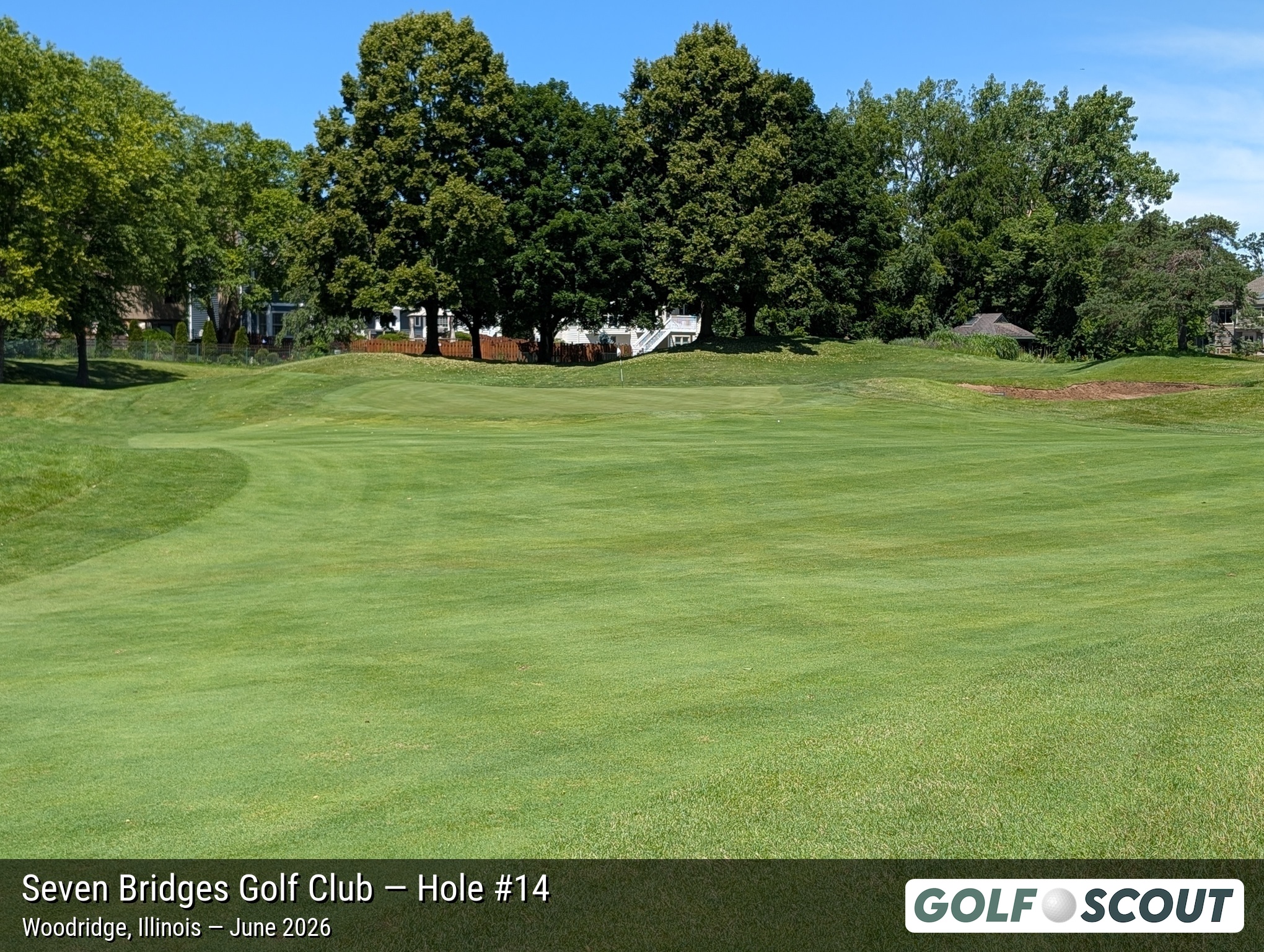 Hole 14 at Seven Bridges Golf Club
