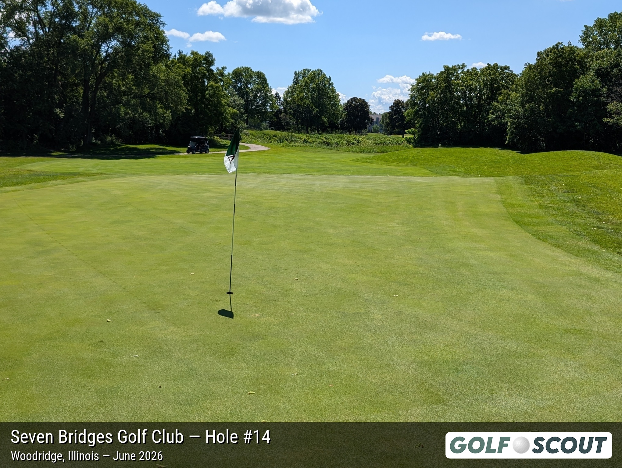Hole 14 at Seven Bridges Golf Club
