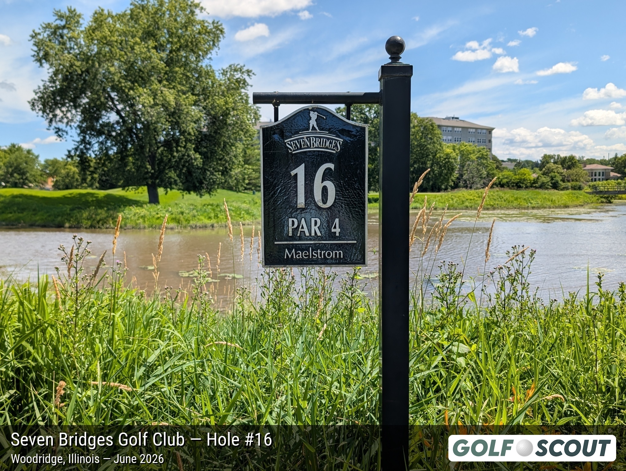 Hole 16 at Seven Bridges Golf Club