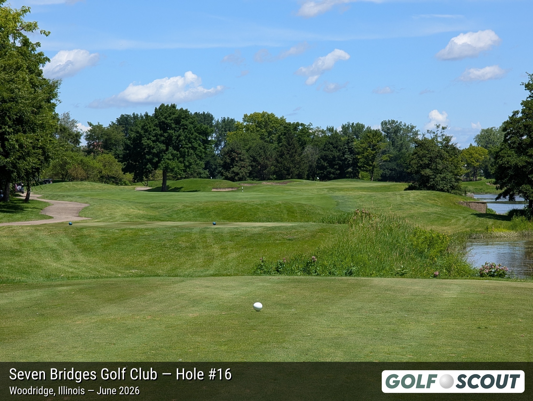 Hole 16 at Seven Bridges Golf Club