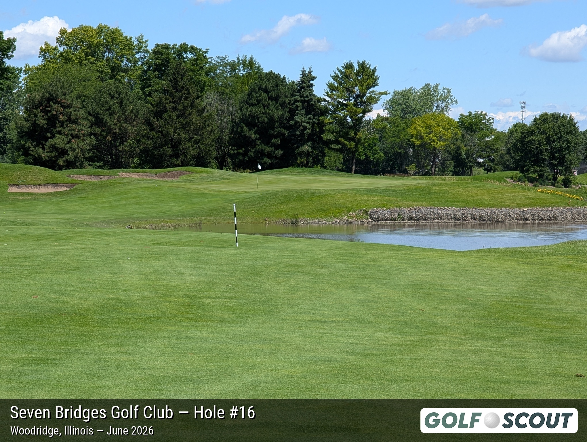 Hole 16 at Seven Bridges Golf Club