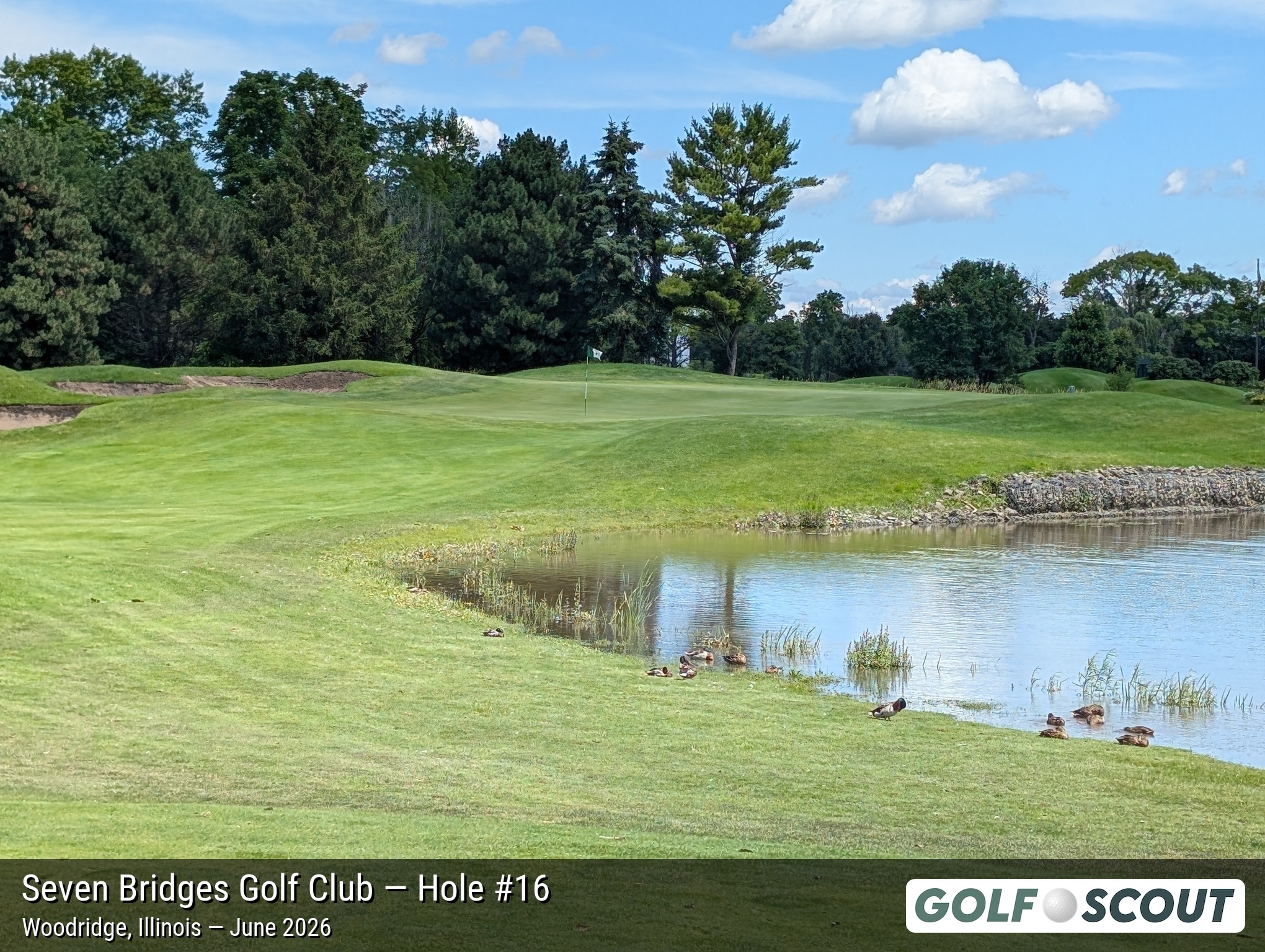 Hole 16 at Seven Bridges Golf Club