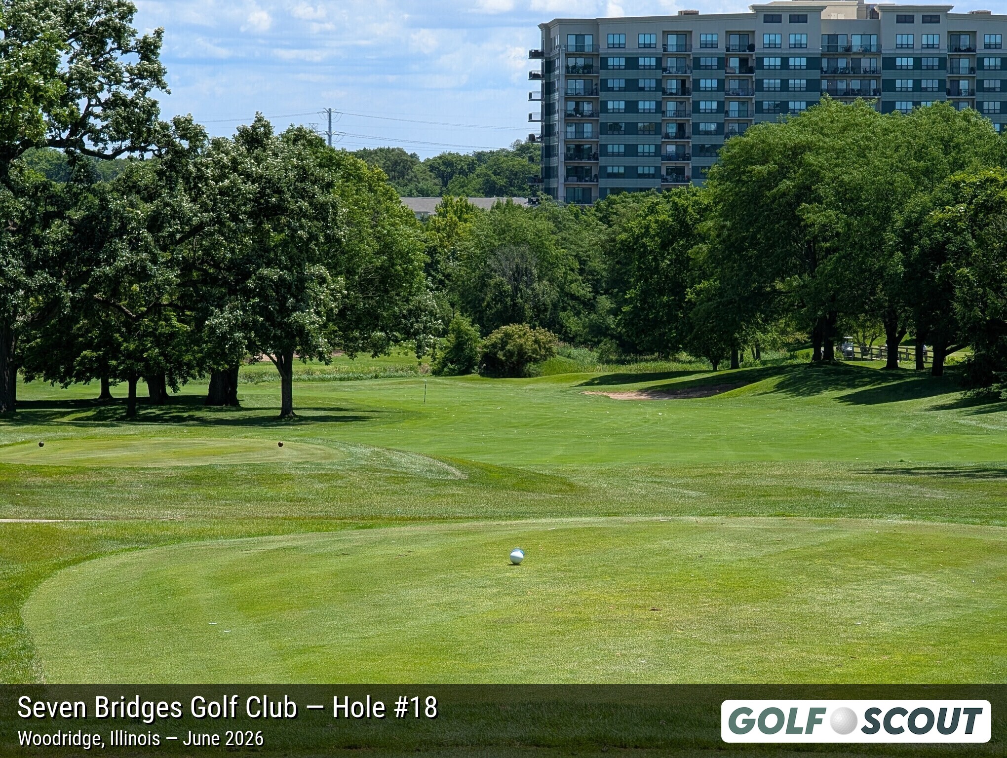 Hole 18 at Seven Bridges Golf Club
