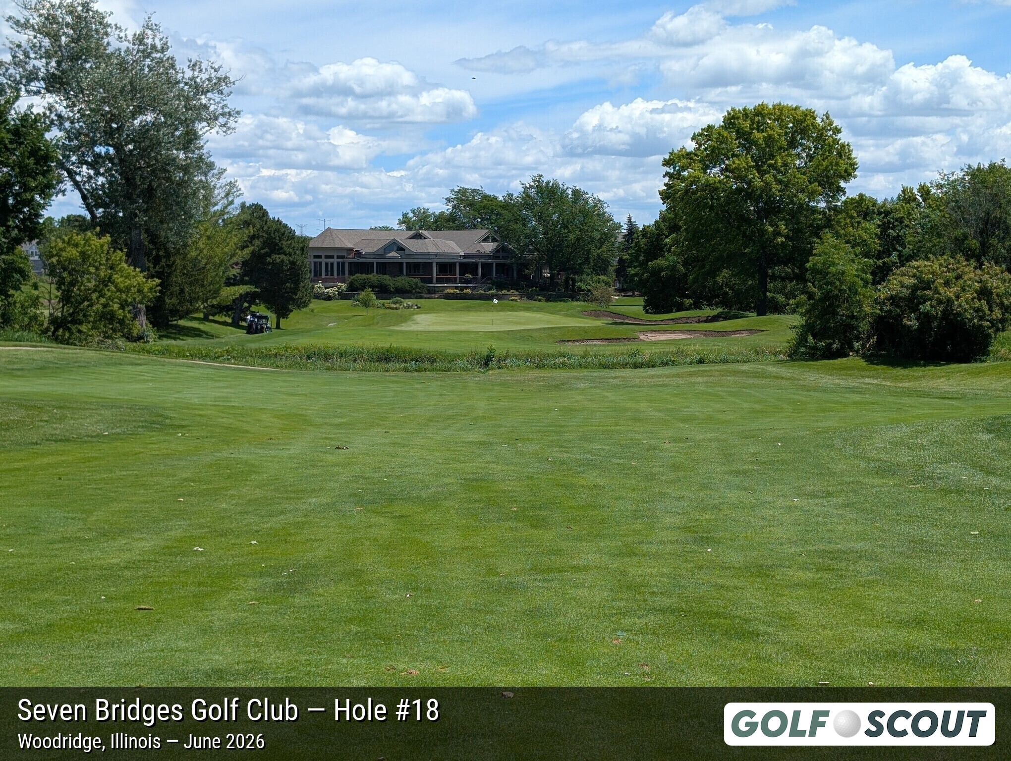 Hole 18 at Seven Bridges Golf Club