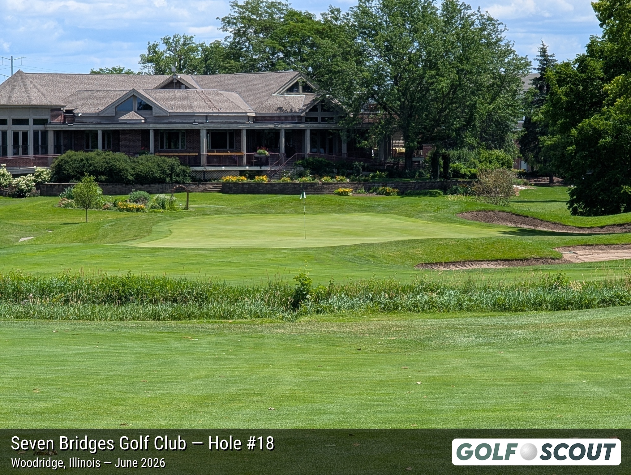 Hole 18 at Seven Bridges Golf Club