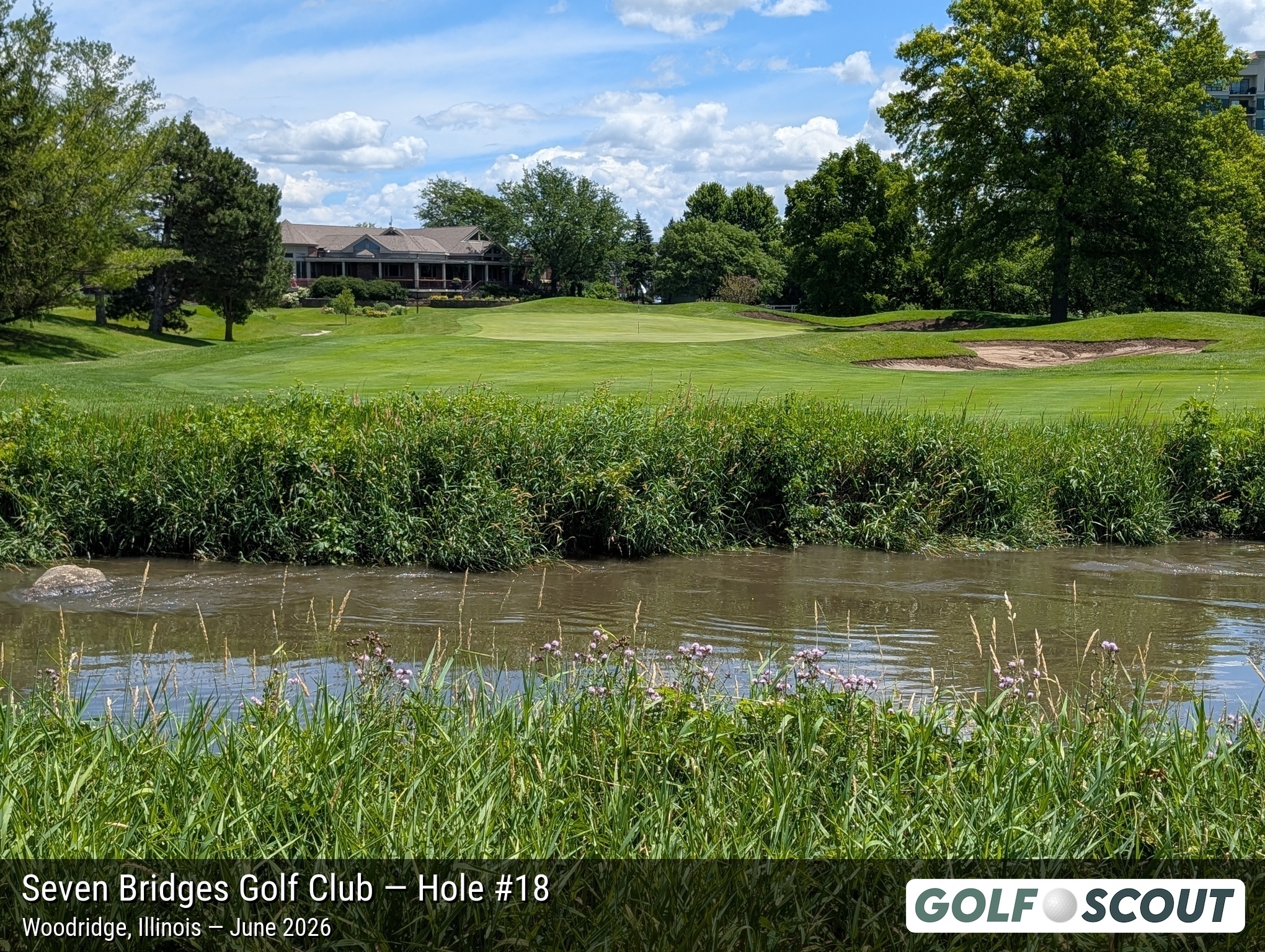 Hole 18 at Seven Bridges Golf Club