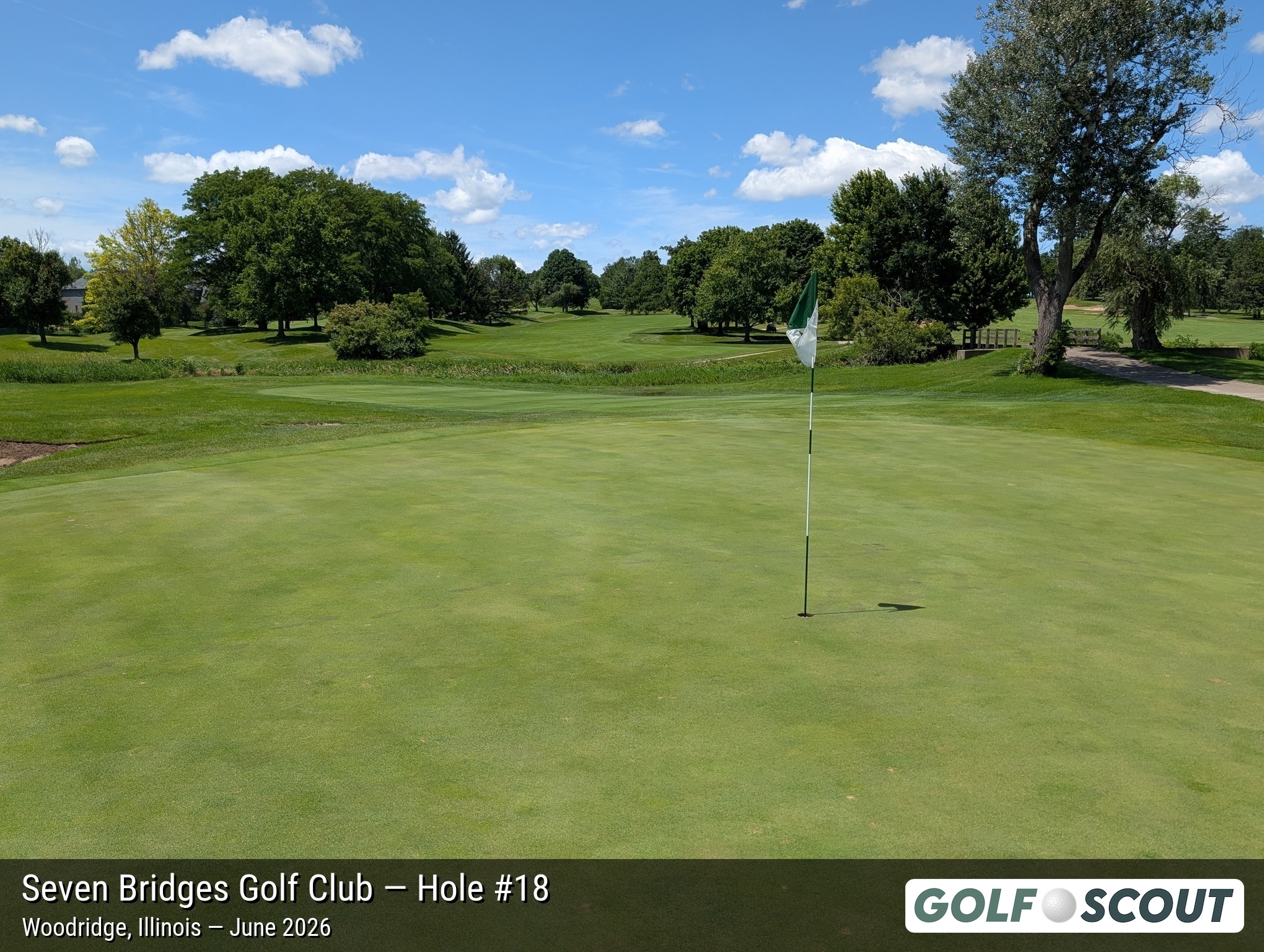 Hole 18 at Seven Bridges Golf Club
