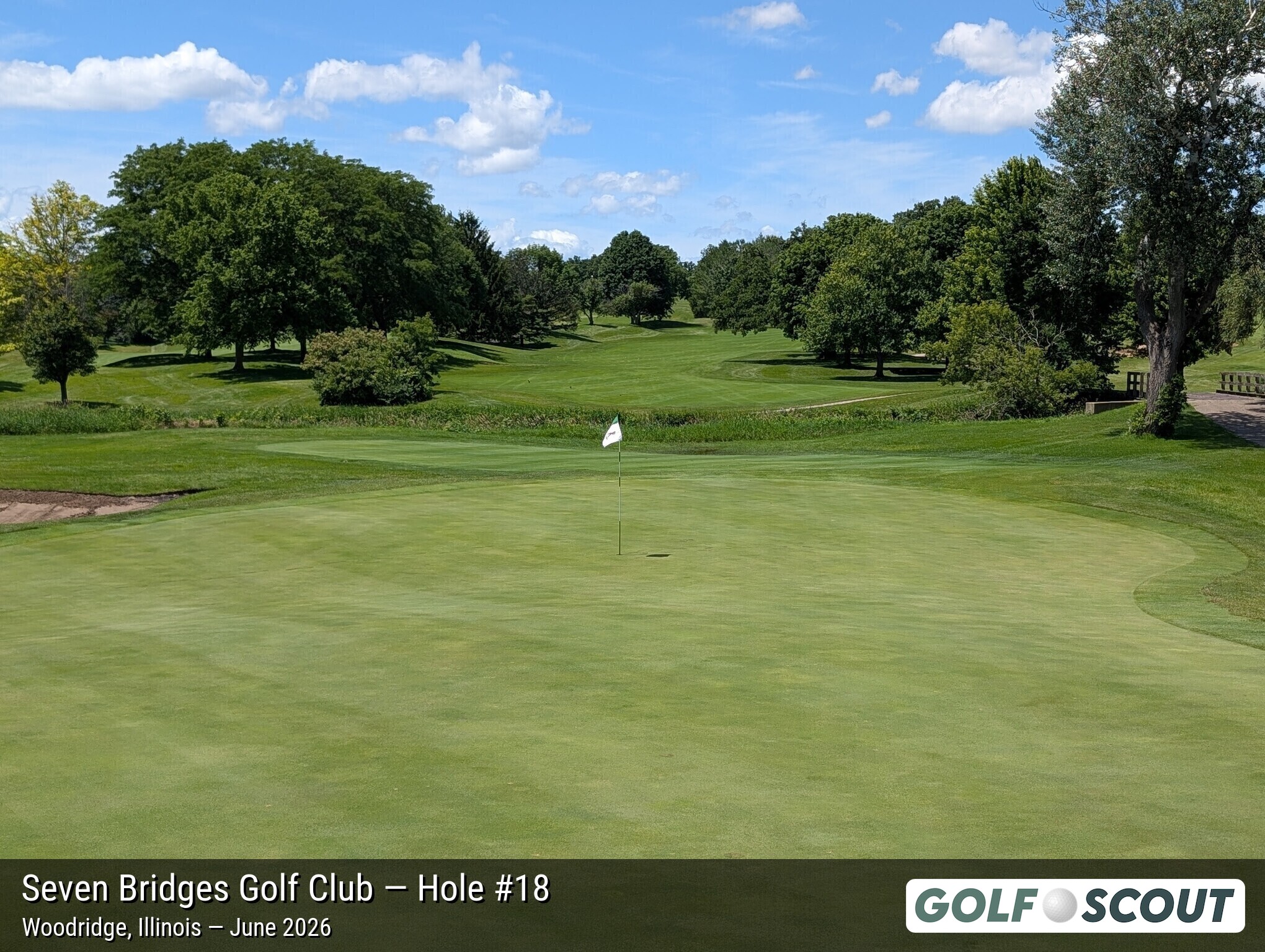 Hole 18 at Seven Bridges Golf Club