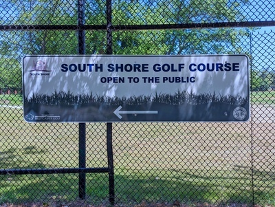 South Shore Golf Course Entrance Sign