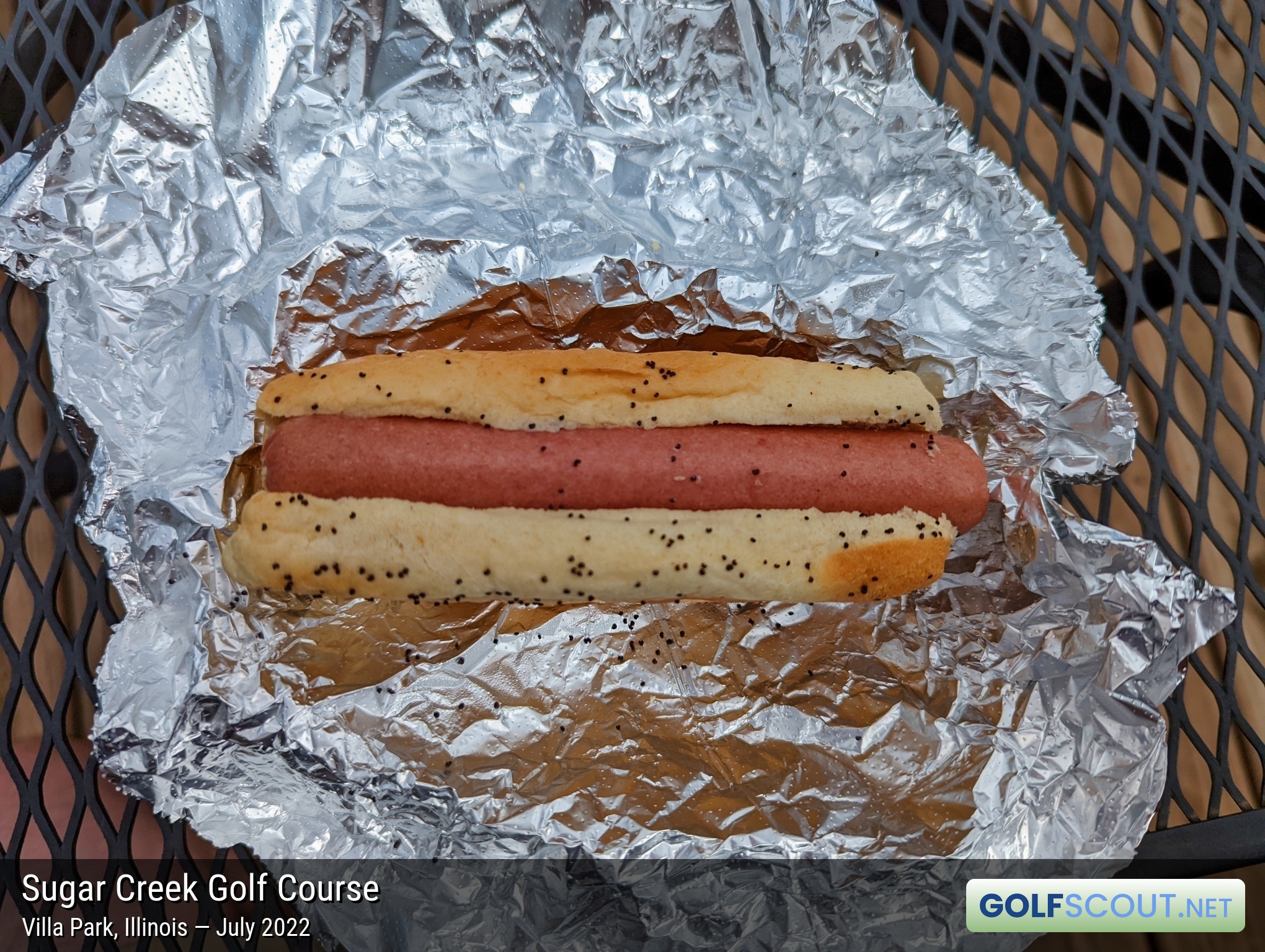 Photo of the food and dining at Sugar Creek Golf Course in Villa Park, Illinois. Photo of the hot dog at Sugar Creek Golf Course in Villa Park, Illinois.