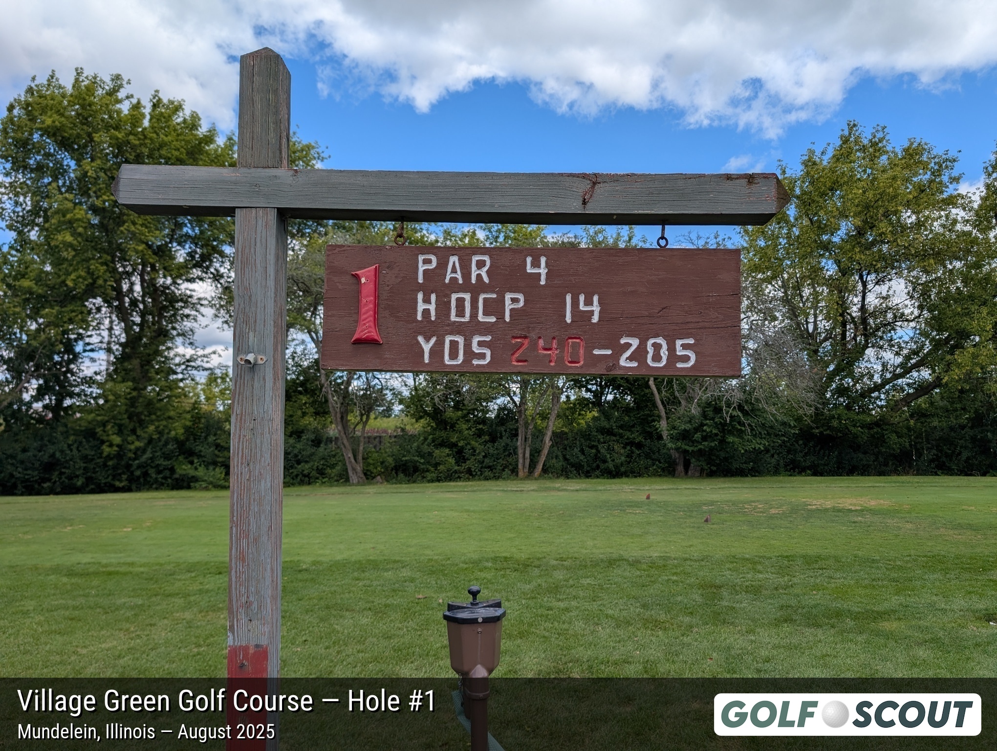 Hole 1 at Village Green Golf Course (Closed)