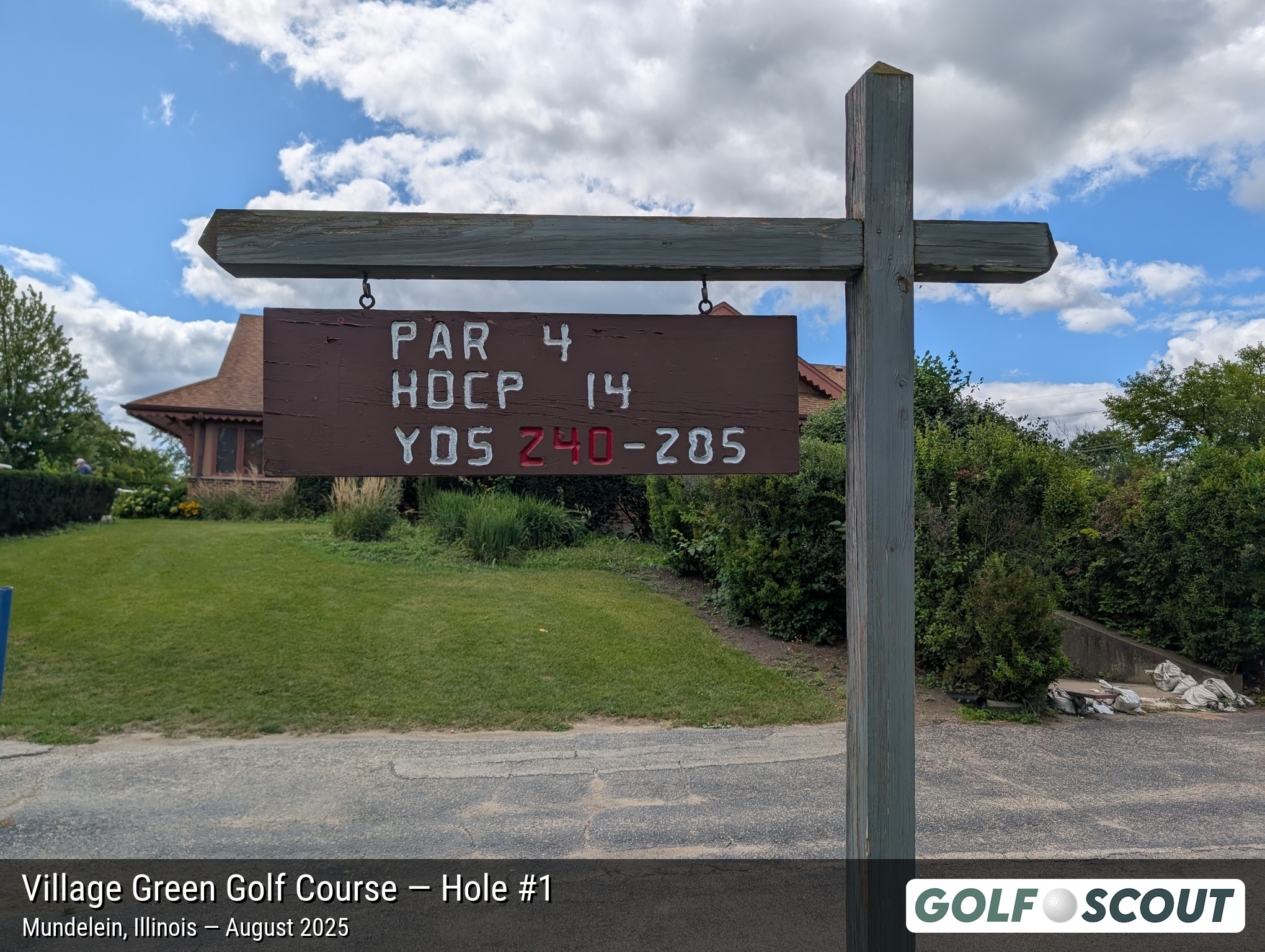 Hole 1 at Village Green Golf Course (Closed)