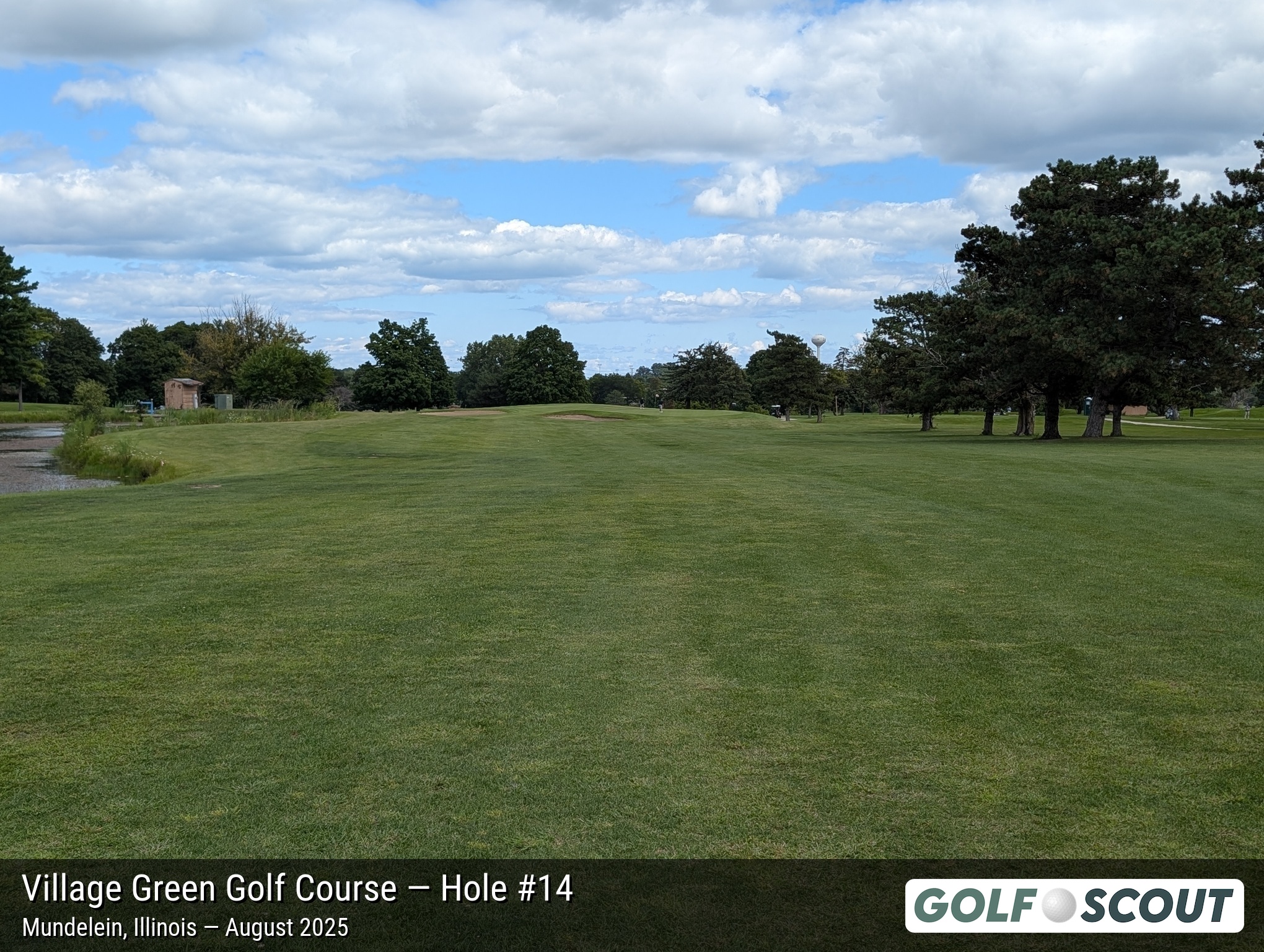 Hole 14 at Village Green Golf Course (Closed)