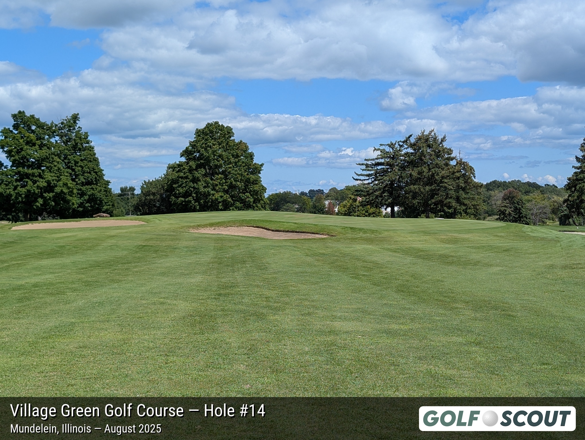 Hole 14 at Village Green Golf Course (Closed)