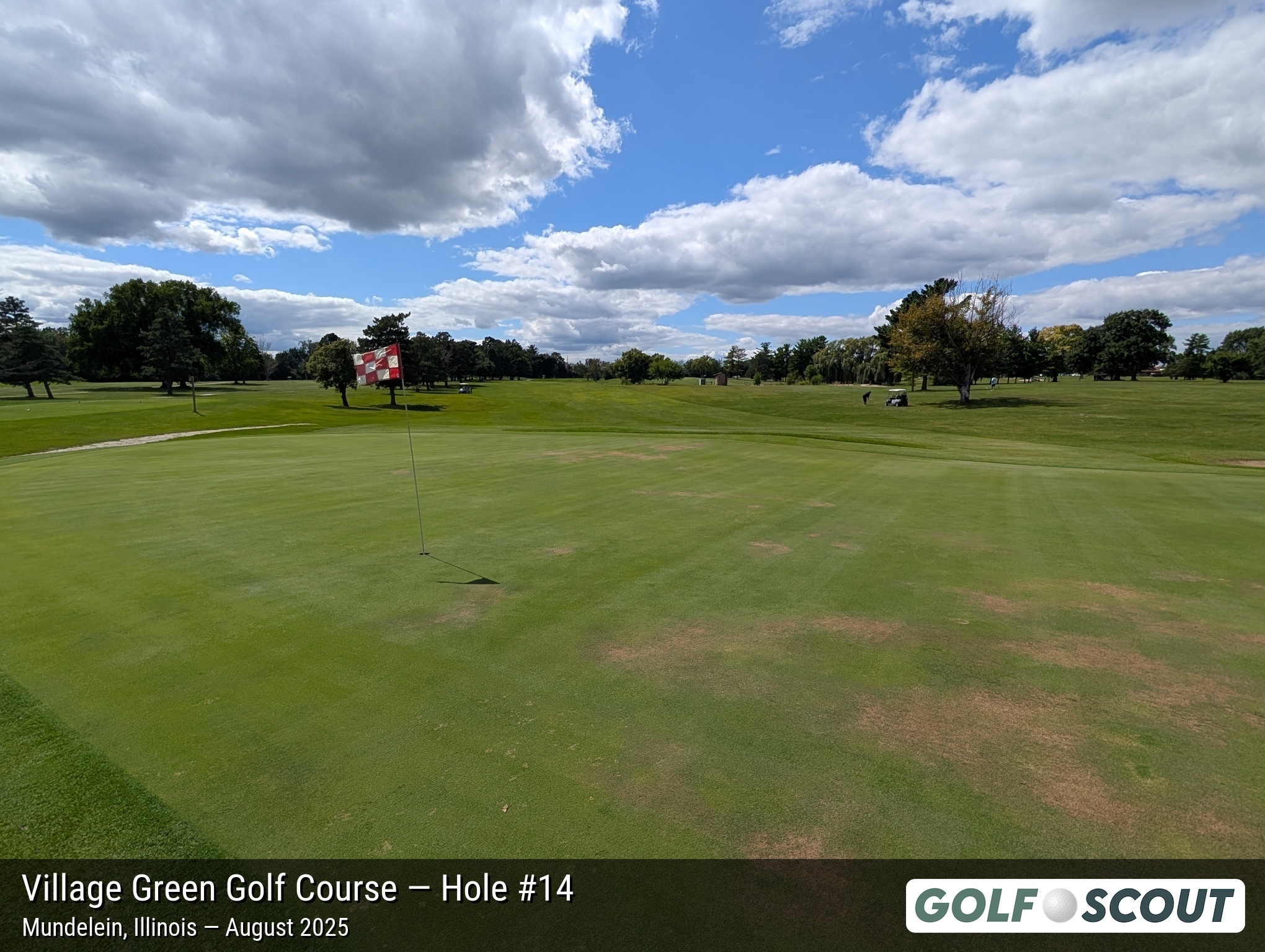 Hole 14 at Village Green Golf Course (Closed)