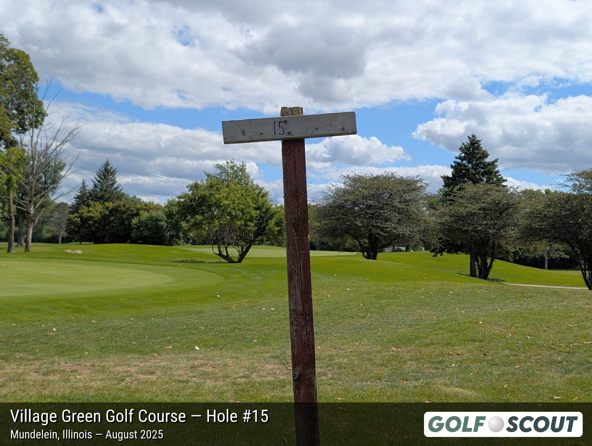Hole 15 at Village Green Golf Course (Closed)