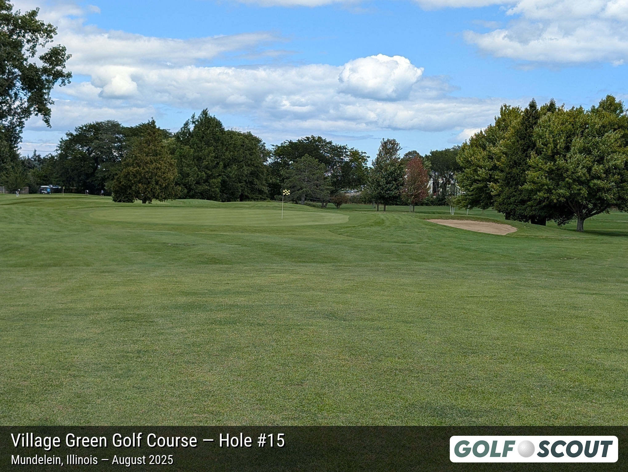 Hole 15 at Village Green Golf Course (Closed)
