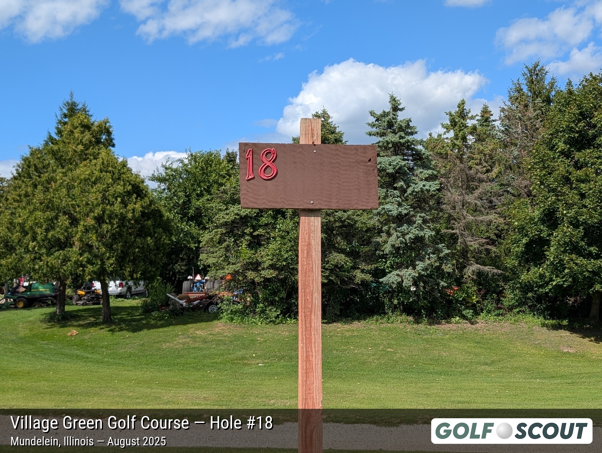 Hole 18 at Village Green Golf Course (Closed)