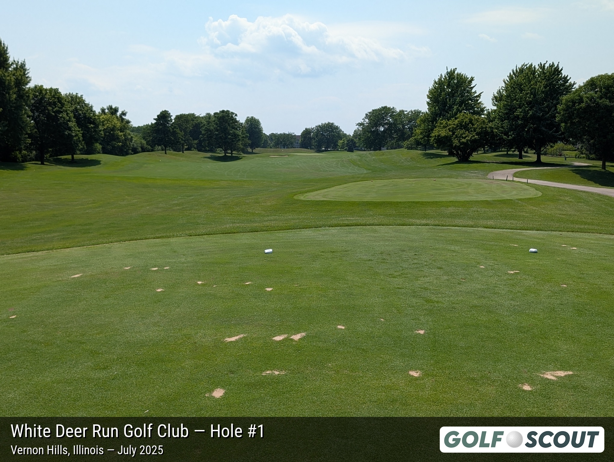 Hole 1 at White Deer Run Golf Club