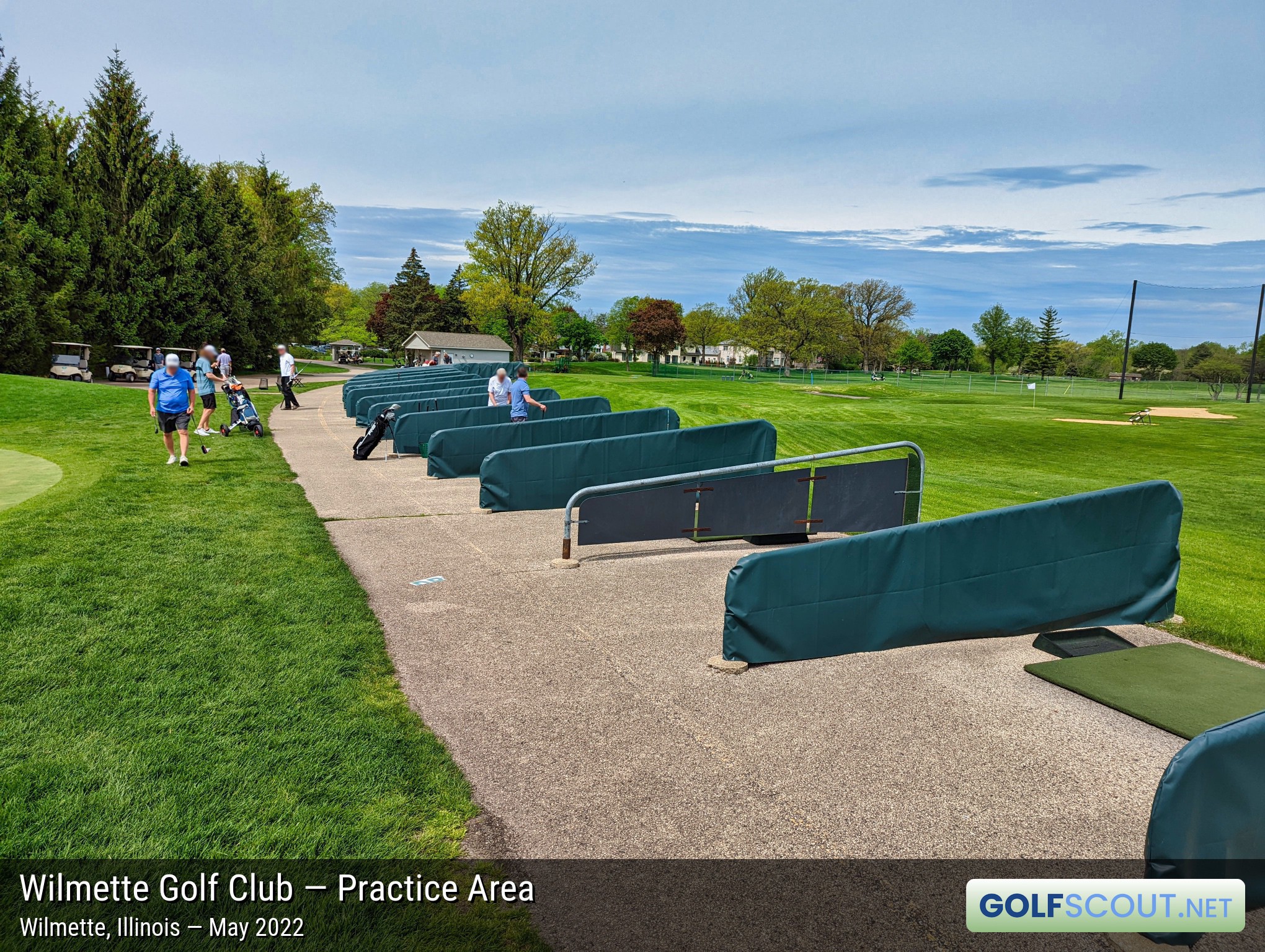Photo of the practice area at Wilmette Golf Club in Wilmette, Illinois. 