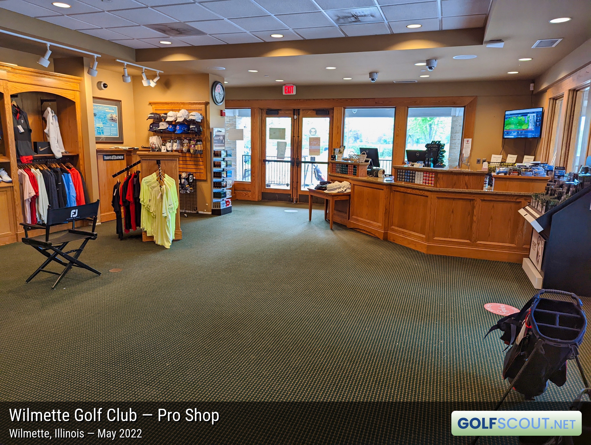 Photo of the pro shop at Wilmette Golf Club in Wilmette, Illinois. 