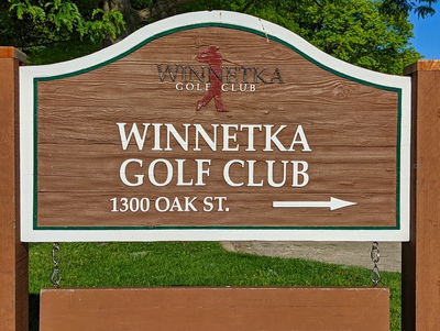 Winnetka Golf Club Entrance Sign