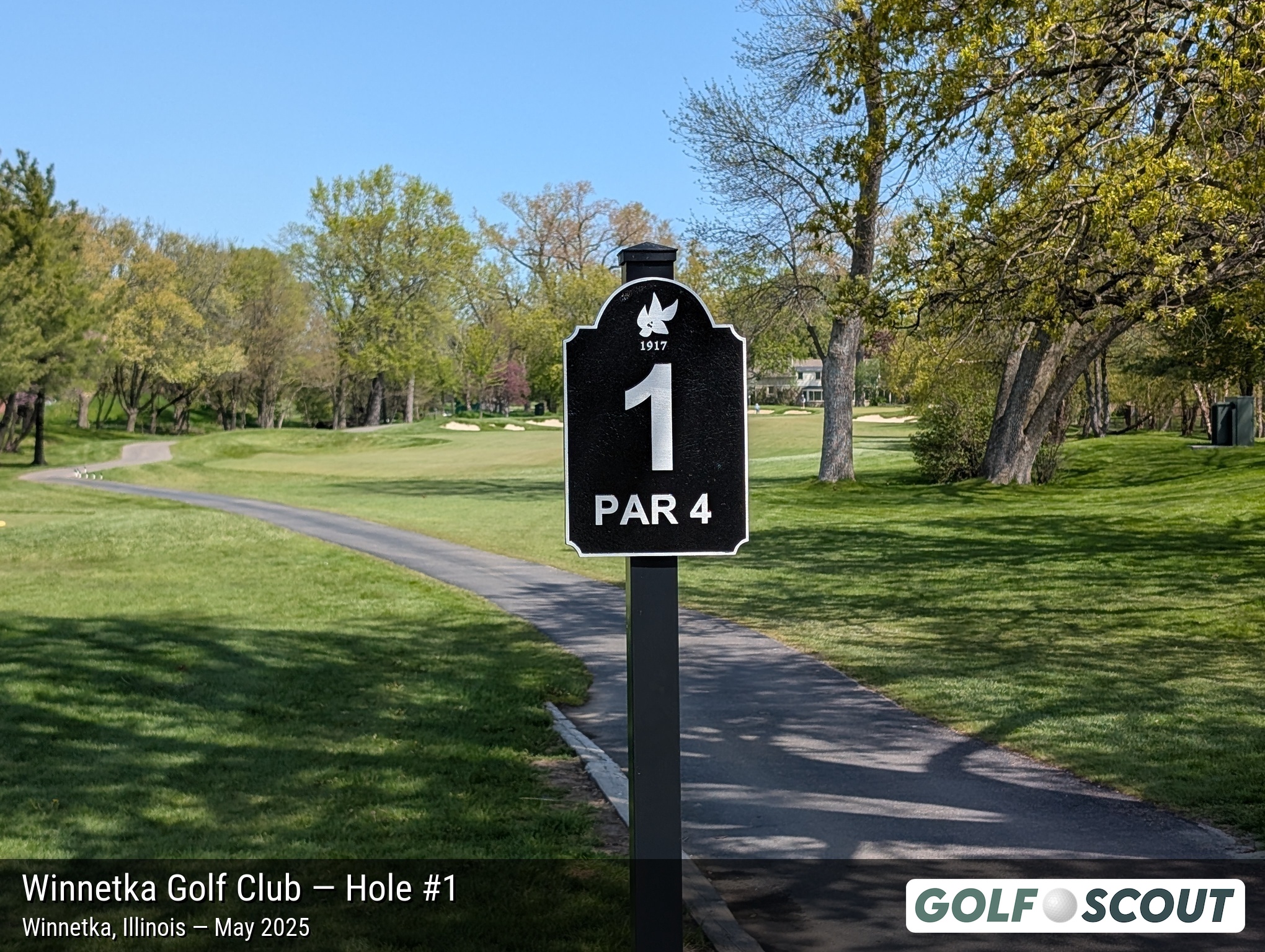 Hole 1 at Winnetka Golf Club