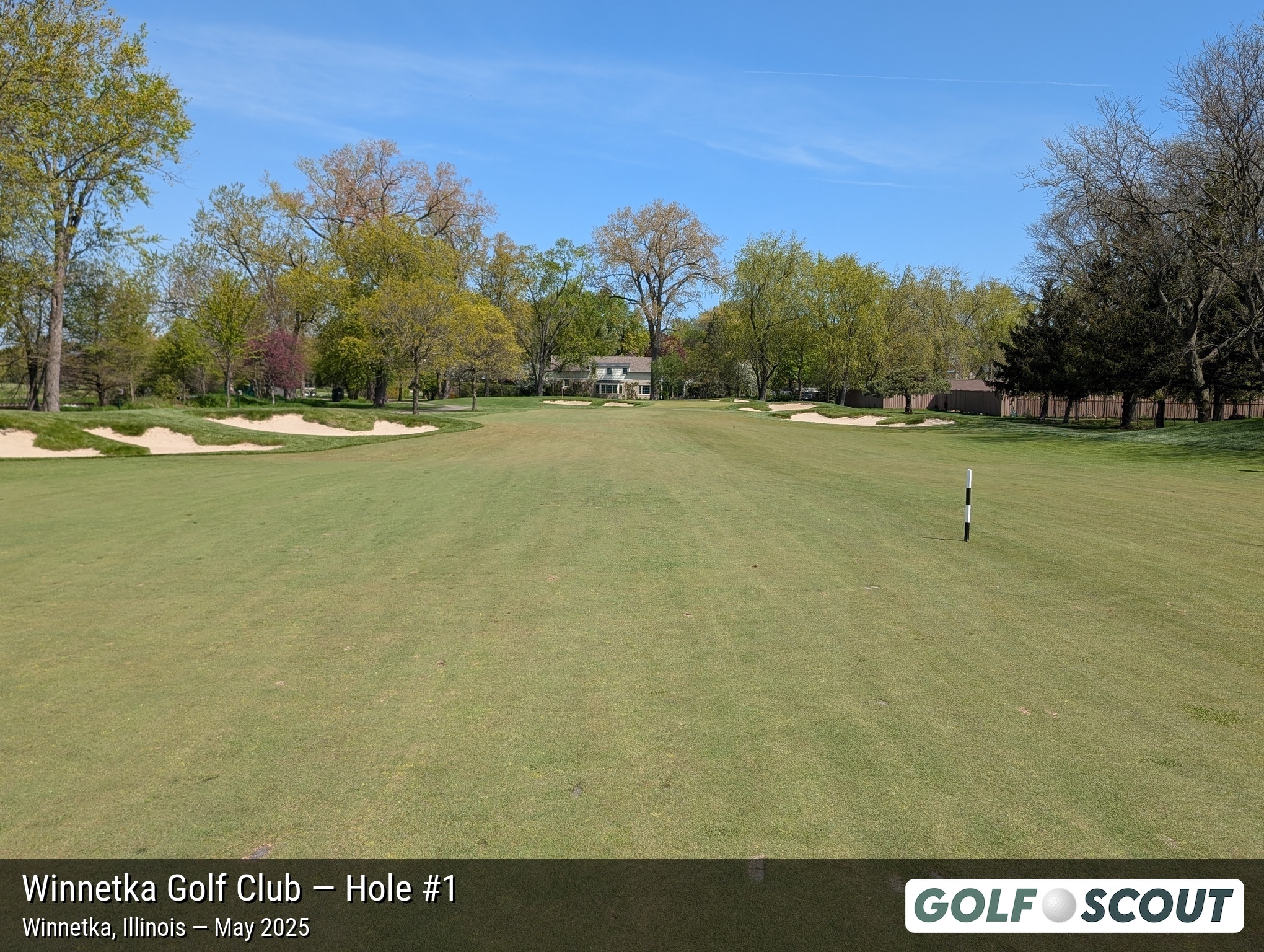 Hole 1 at Winnetka Golf Club