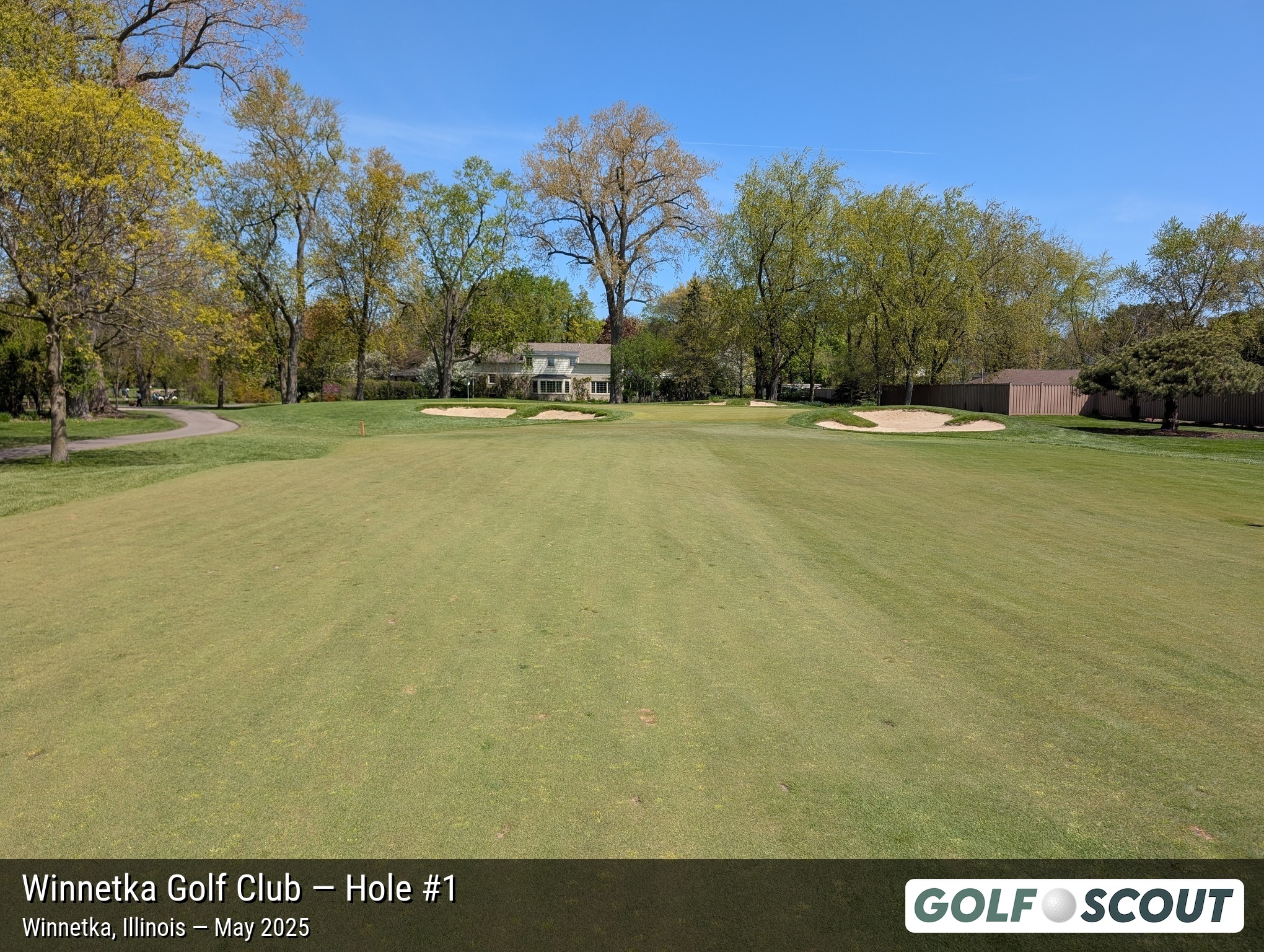 Hole 1 at Winnetka Golf Club