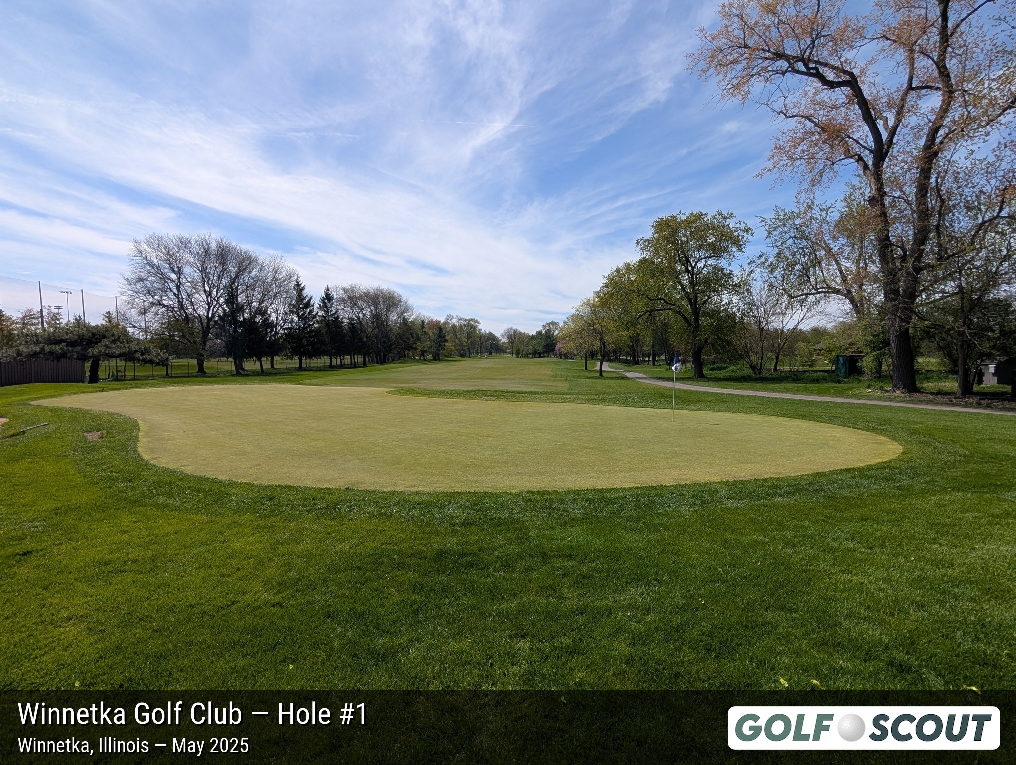 Hole 1 at Winnetka Golf Club