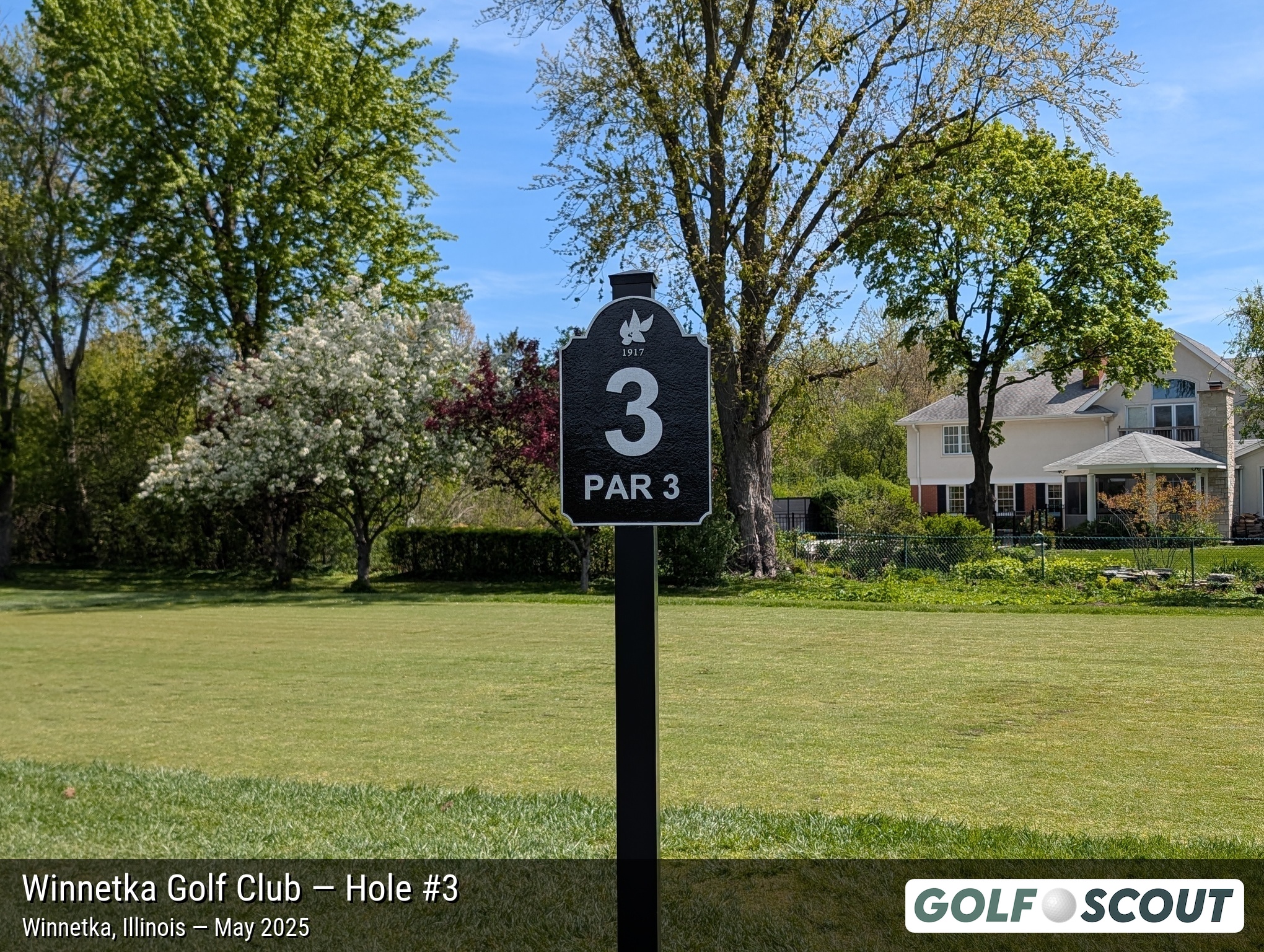 Hole 3 at Winnetka Golf Club