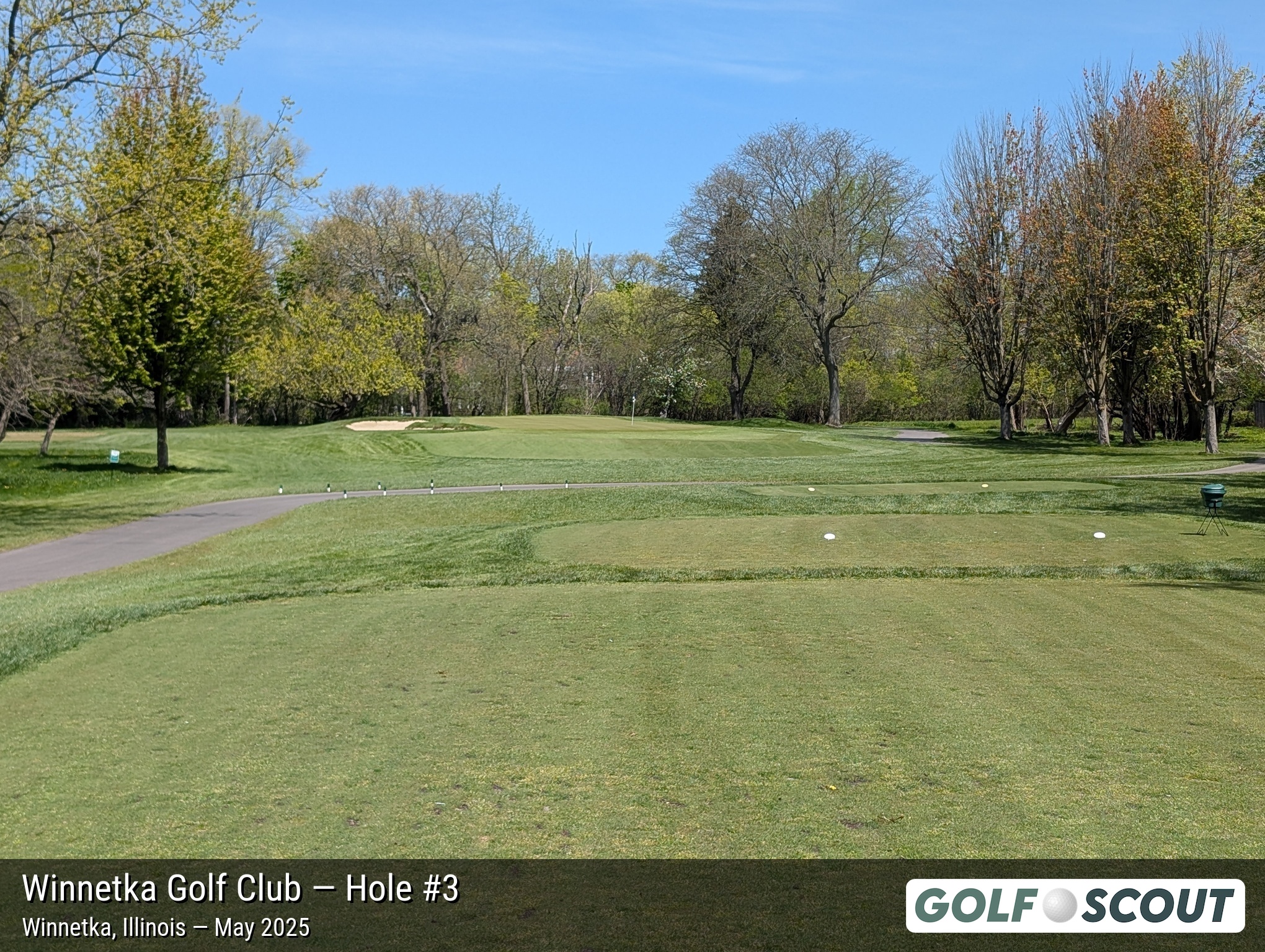 Hole 3 at Winnetka Golf Club