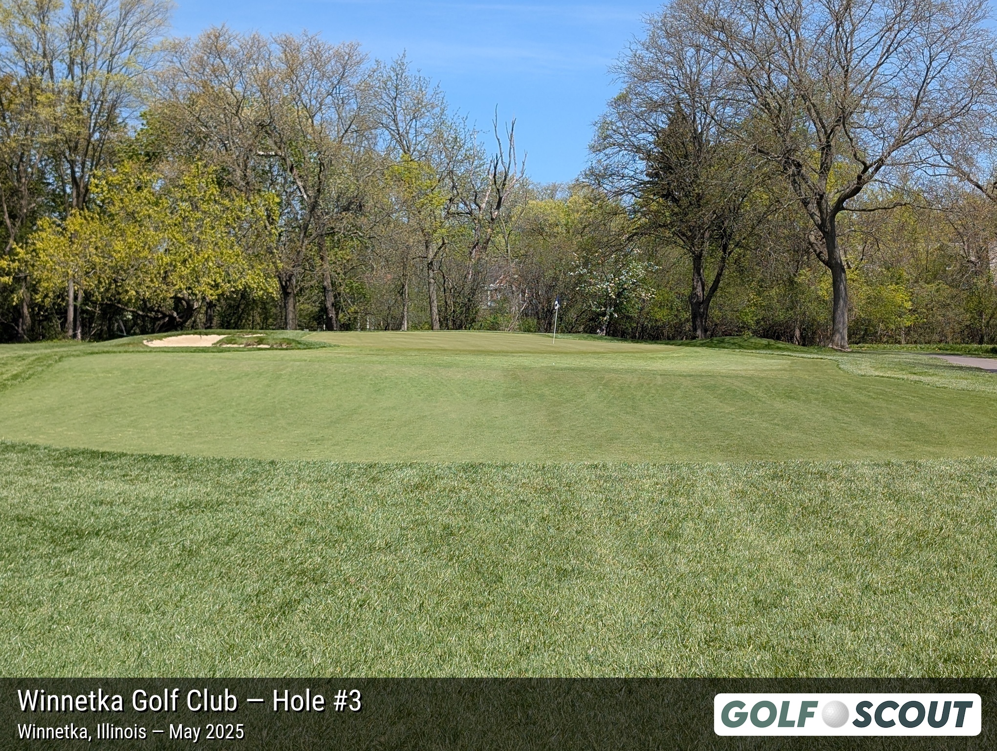 Hole 3 at Winnetka Golf Club