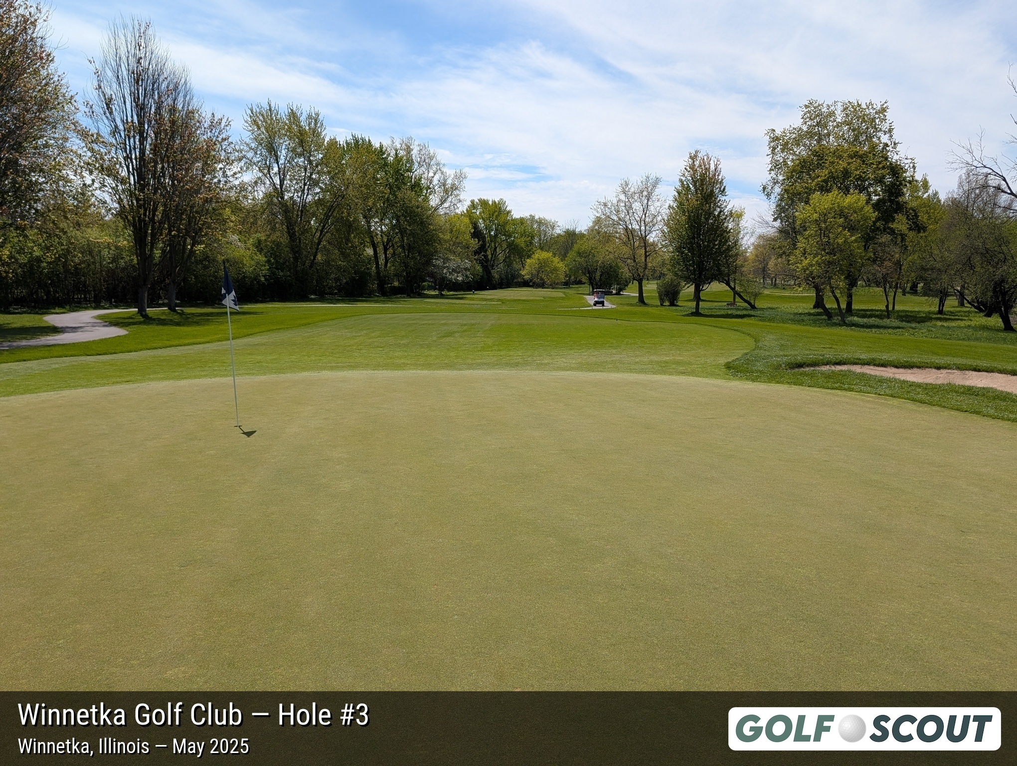 Hole 3 at Winnetka Golf Club